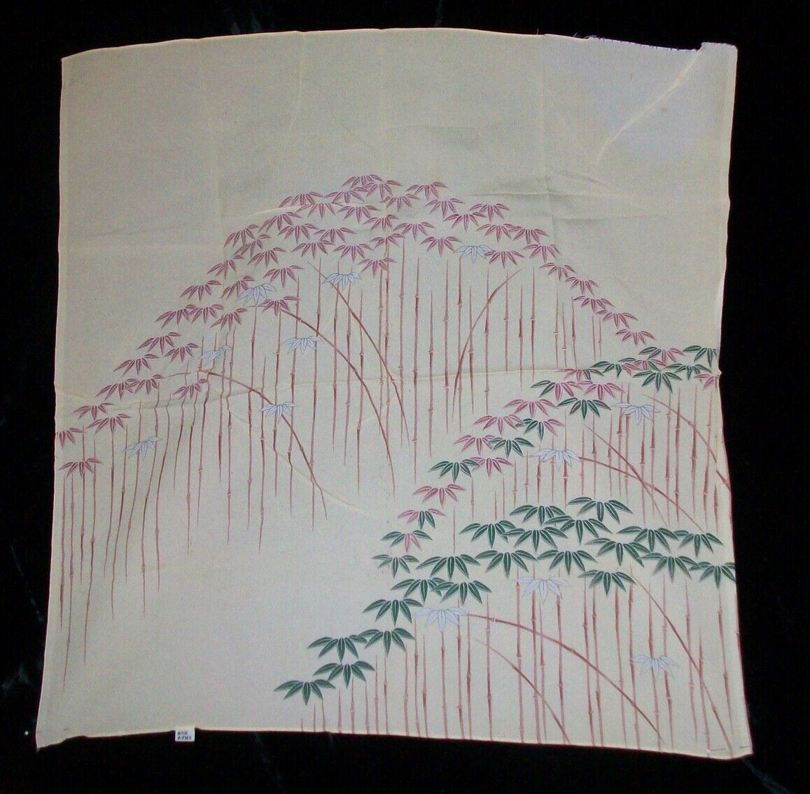 Vintage TOYOBO Furoshiki Wrapping Cloth Japanese Scarf Bamboo Used