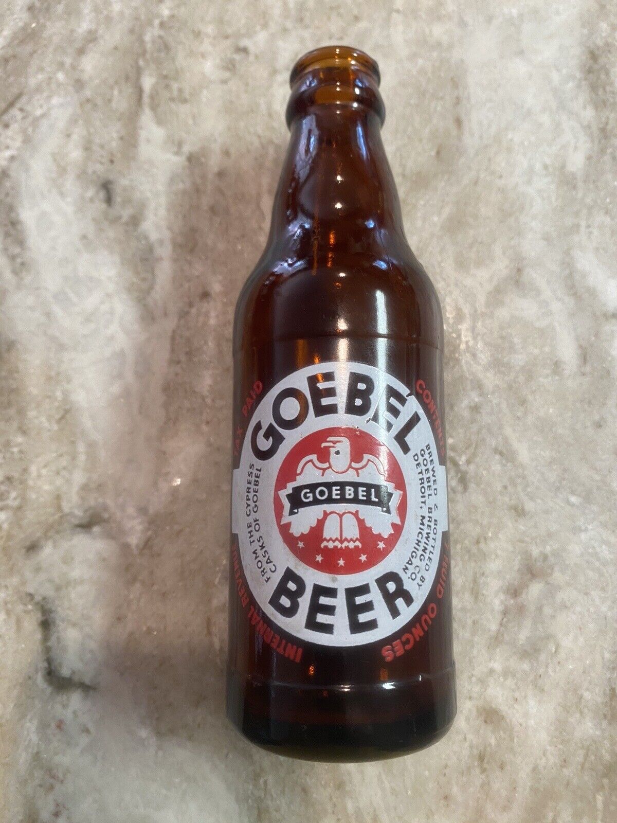 Goebel Beer 7 oz. Bantam Bottle (empty)