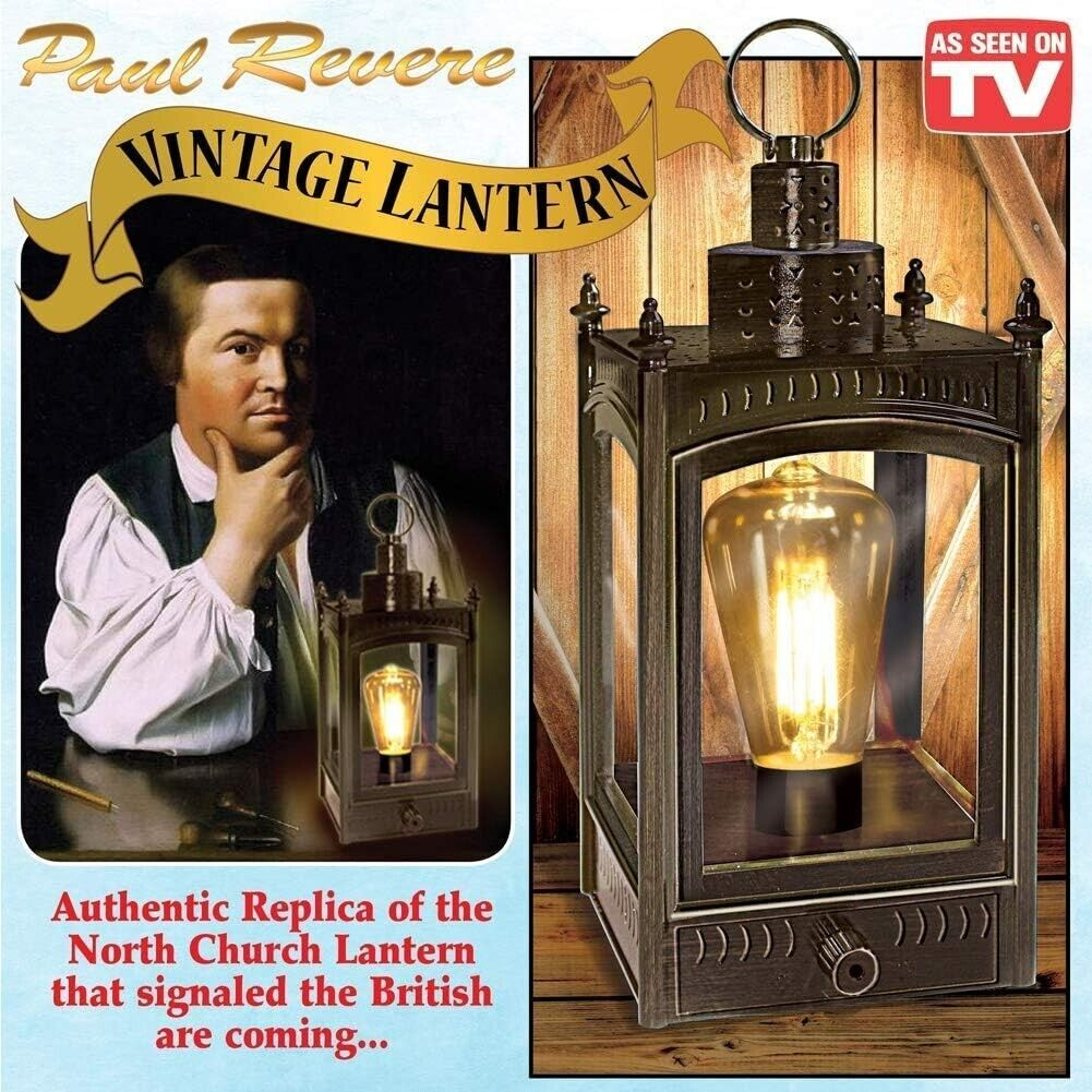 Paul Revere Lantern Vintage Replica of North Church Lantern Copper Finish