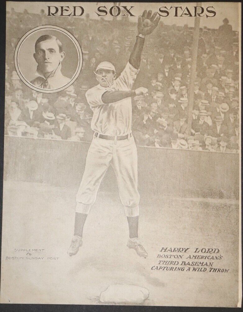 1909 Boston Sunday Post Red Sox Supplement Harry Lord