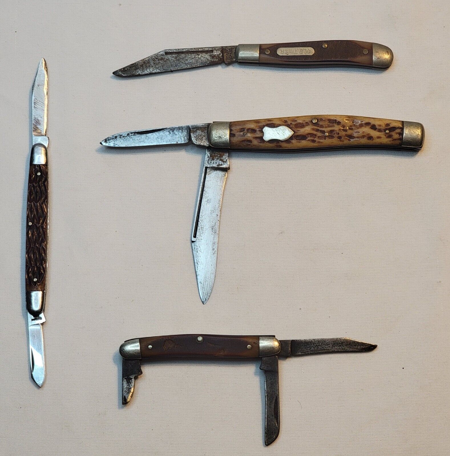 Hibbard Spencer, Schrade USA, Sabre, Old Timer, Vintage Pocket Knife, No Case