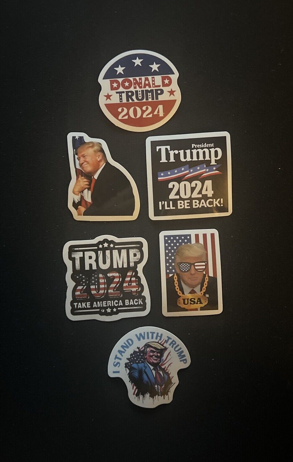 Donald Trump Stickers/Decals Lot Of 6
