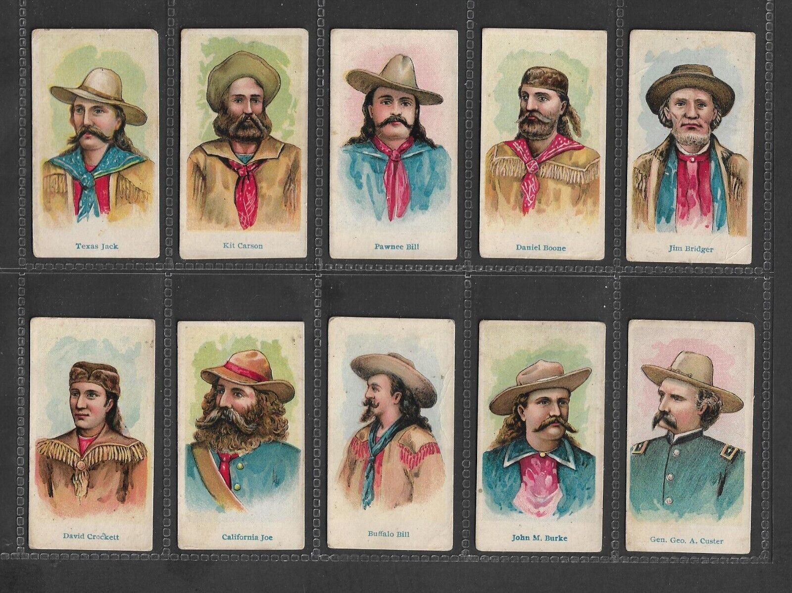 WILD WEST CARAMELS SET OF 20 ISSUED IN 1910