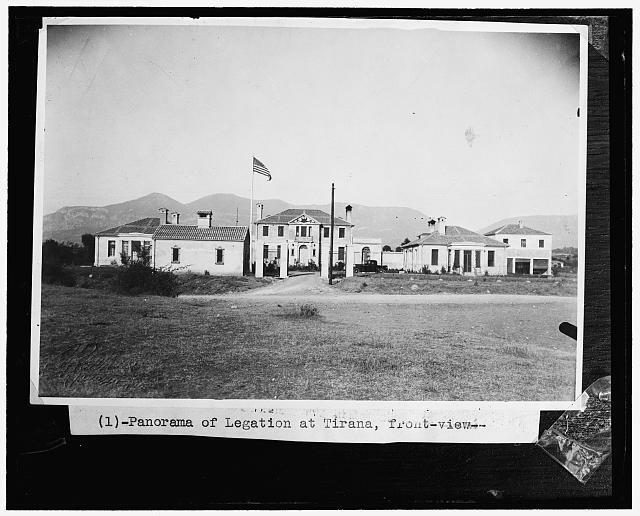American Legation at Tirana,Albania; panorama of Legation at Tirana,c1938