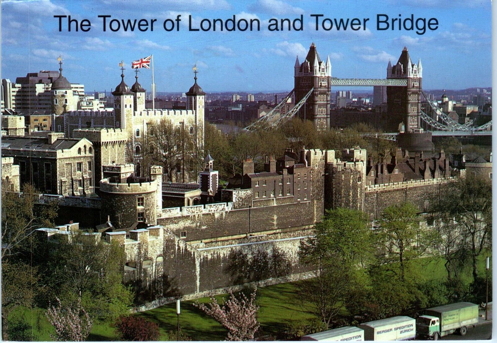 The Tower of London and the Tower Bridge London, England Postcard