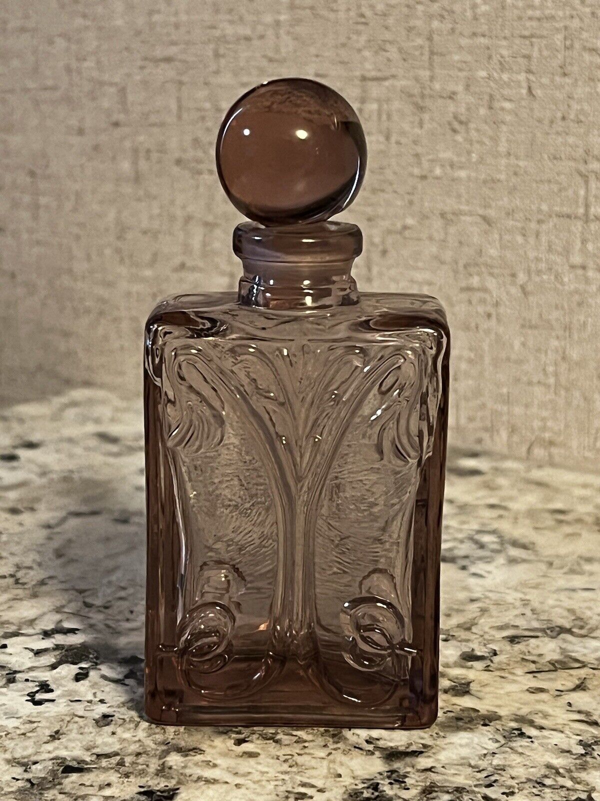Vintage Purple/ Amethyst Perfume Bottle