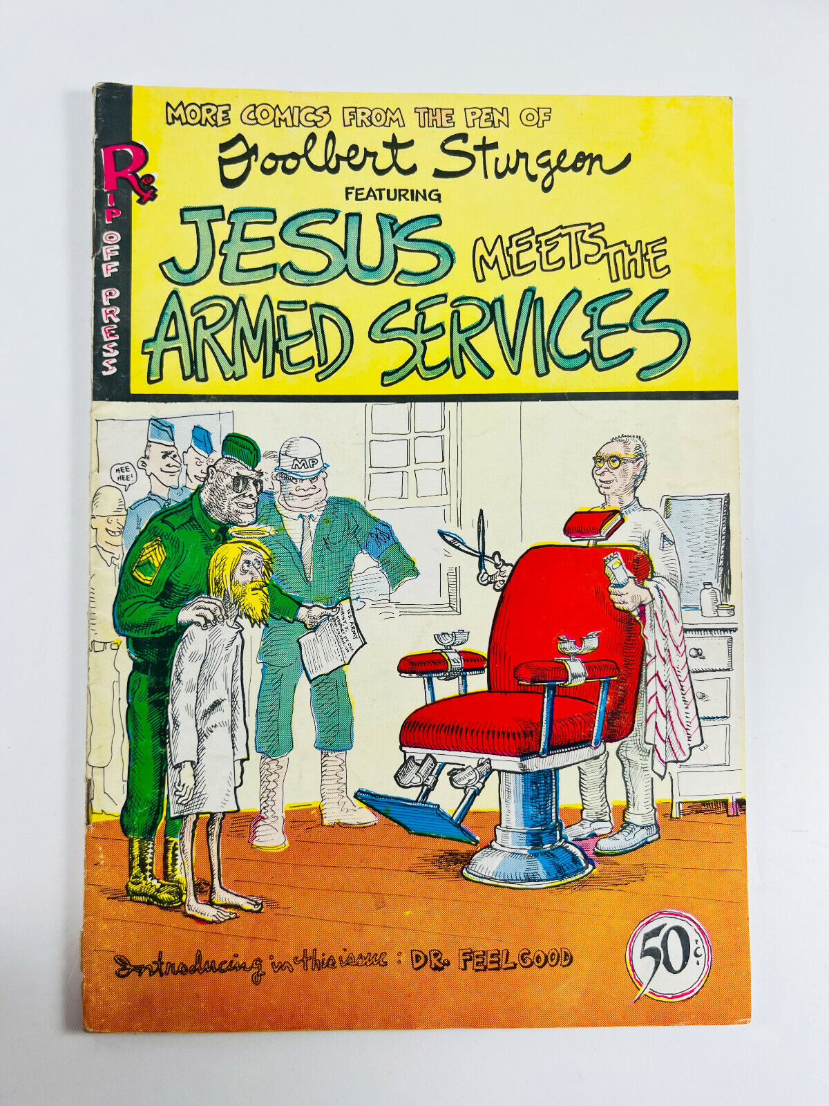 1970 Foolbert Sturgeon Jesus Meets the Armed Services #1 Comic Book R. Crumb