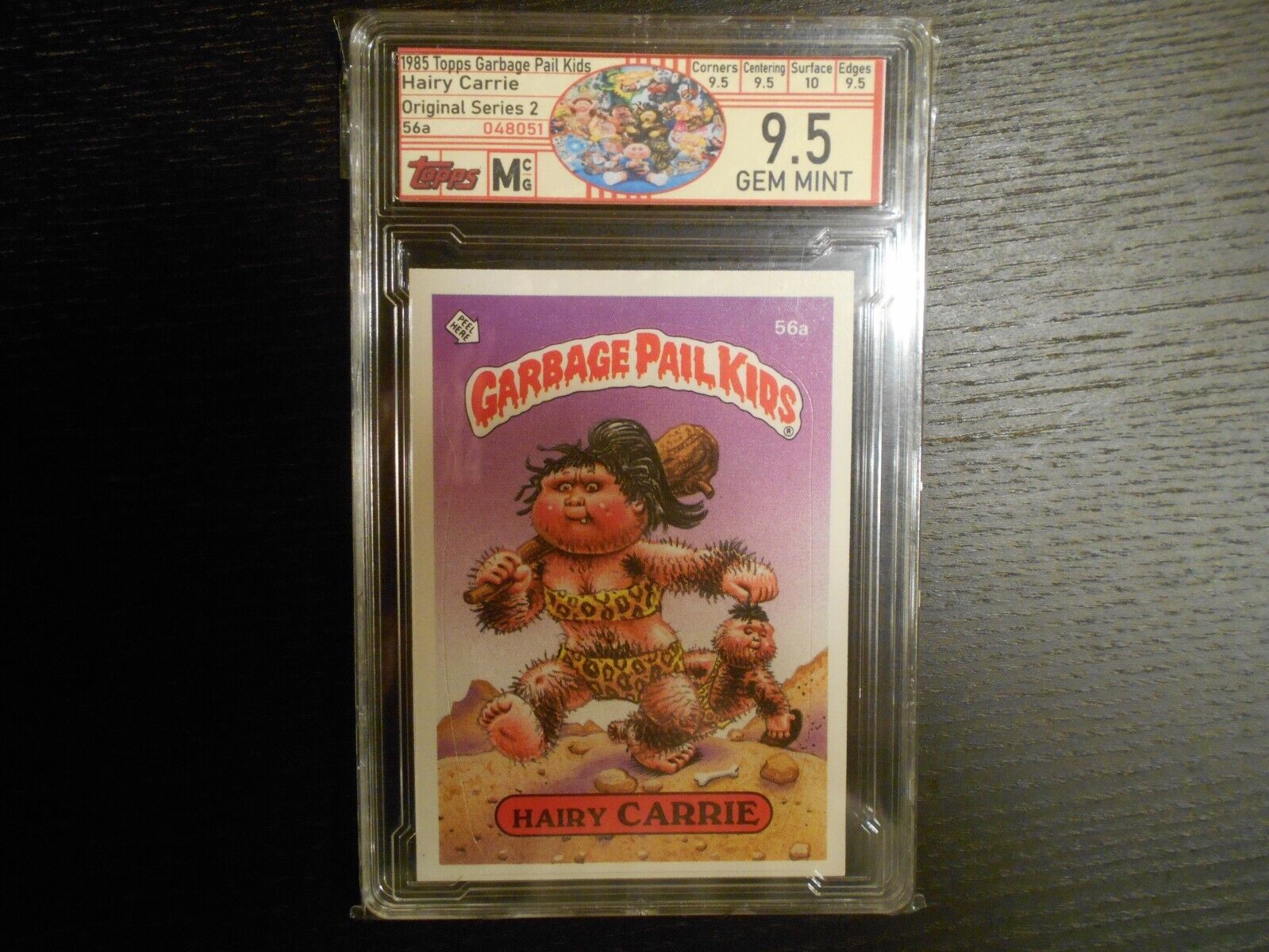 1985 Topps GARBAGE PAIL KIDS S2 #56a Hairy Carrie MCG 9.5 (PSA/APR $300) GEM 💎