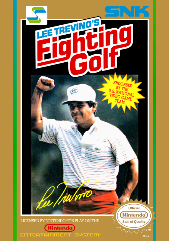 Lee Trevinos Fighting Golf NES Nintendo 4X6 Inch Magnet Video Game Fridge Magnet