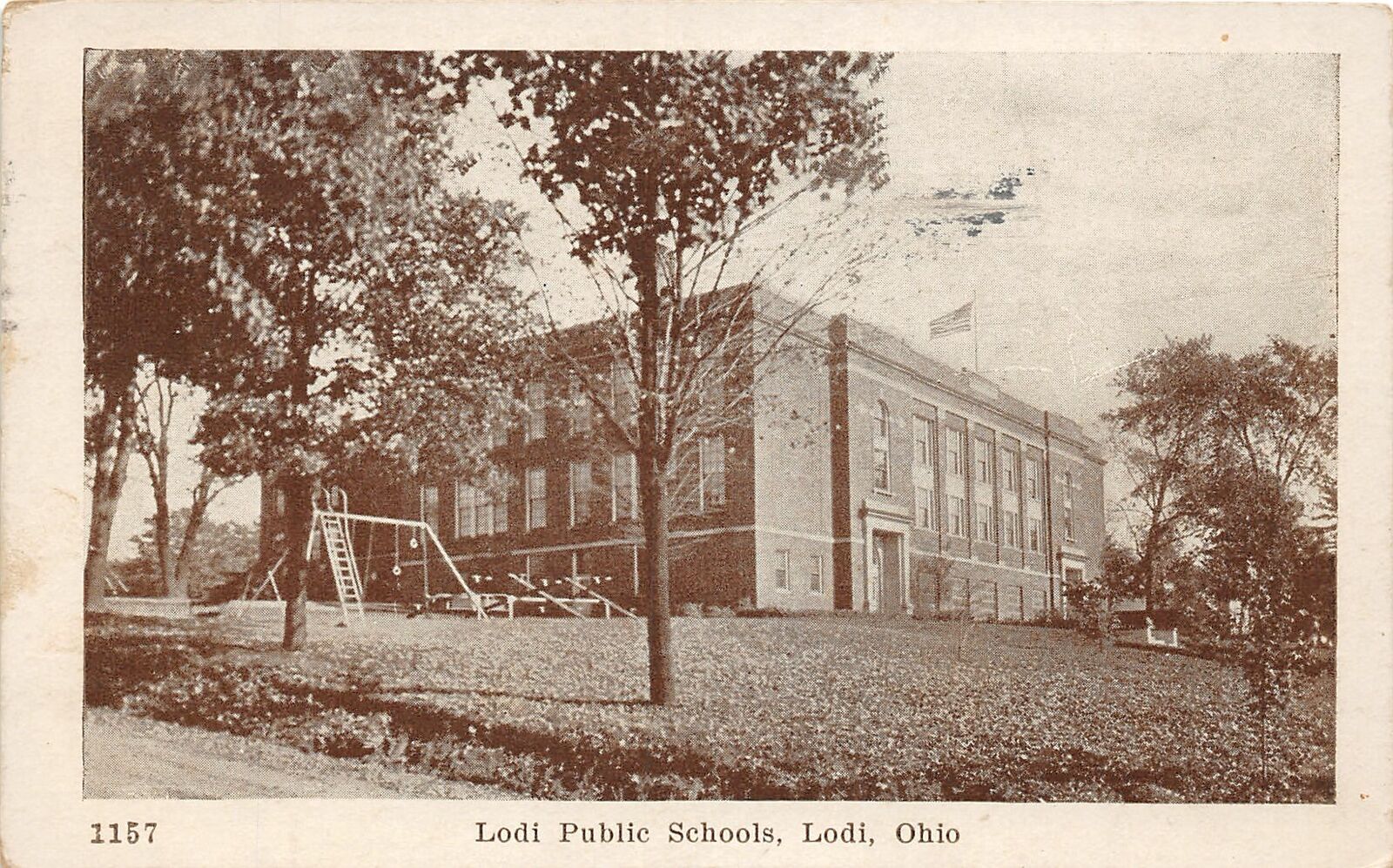 J6/ Lodi Ohio Postcard c1910 Lodi Public School Building  128