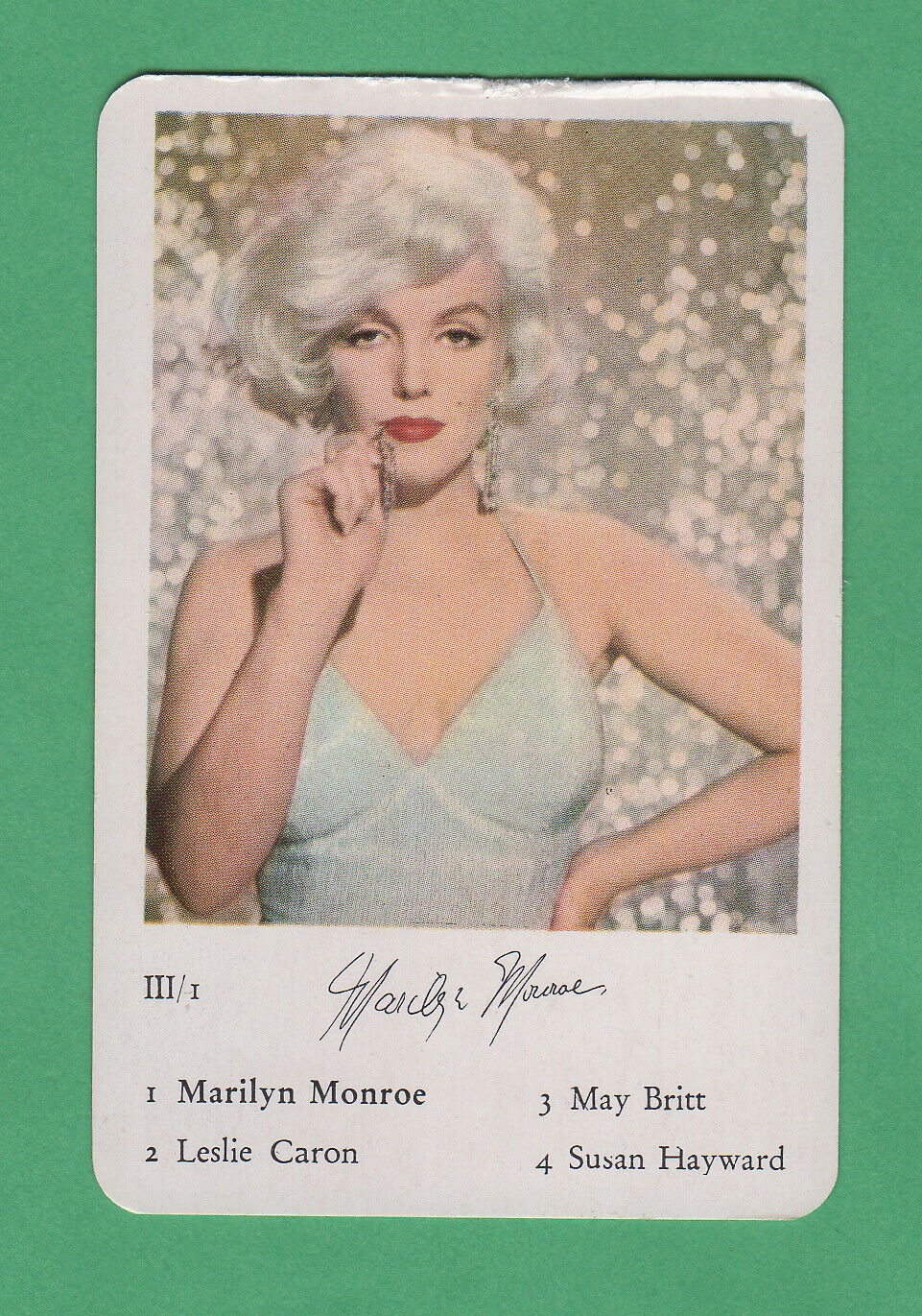 Marilyn Monroe 1958 FX Schmid  Quartett Film Star Card