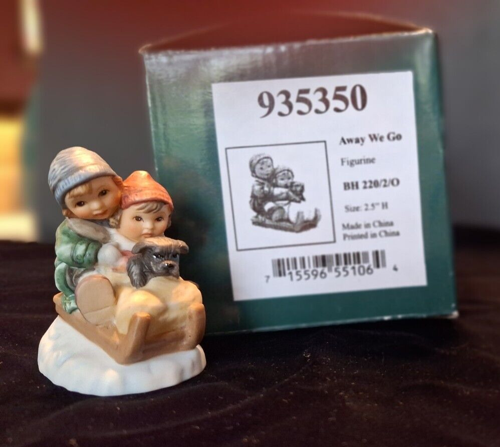Vintage 2003 Goebel Berta Hummel Gift Collection “Away We Go” 2.5” Figurine BH 2