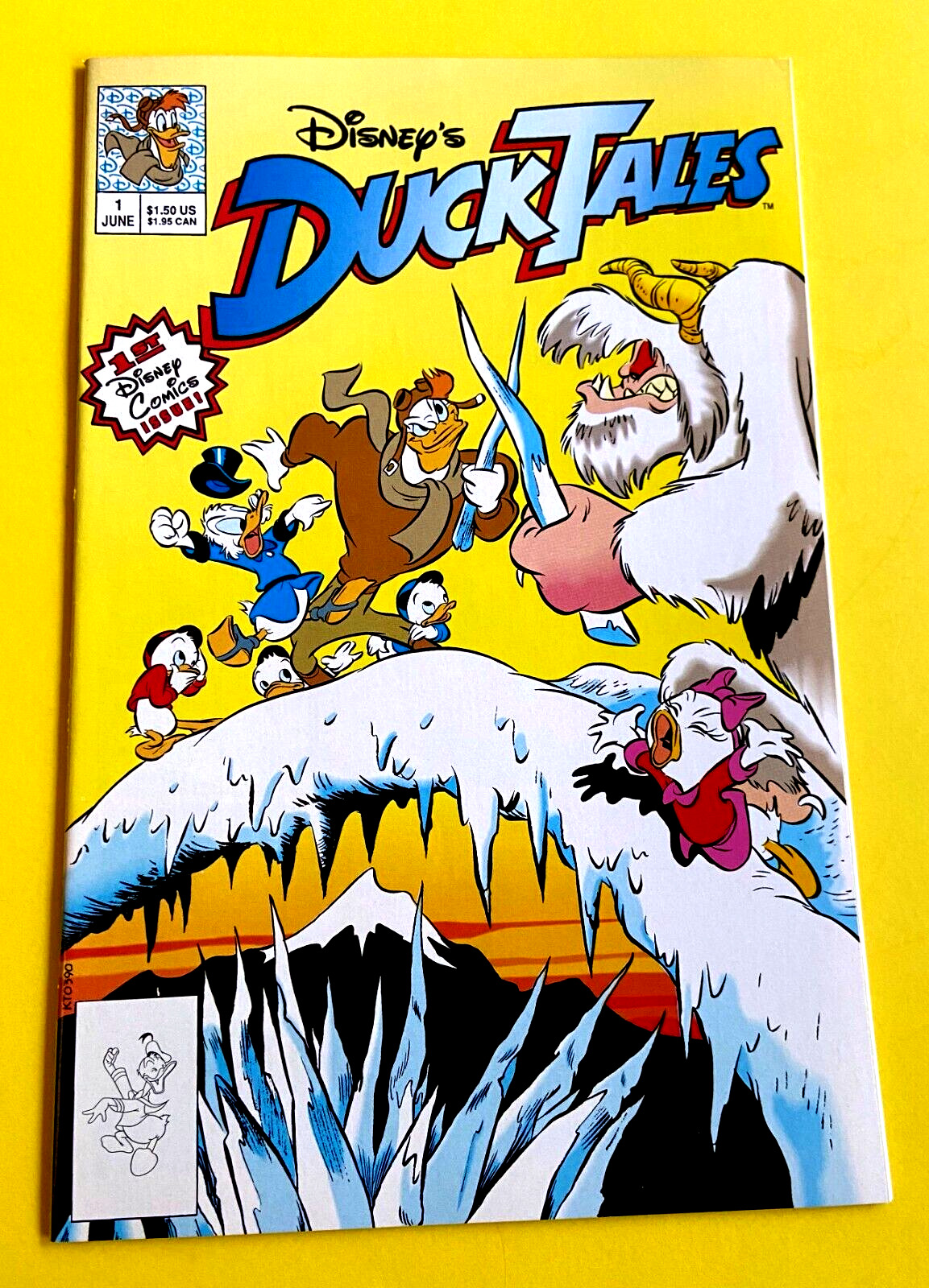 DUCK TALES #1  with   MAGICA DE SPELL after SCROOGE\'S #1  DIME - 1990