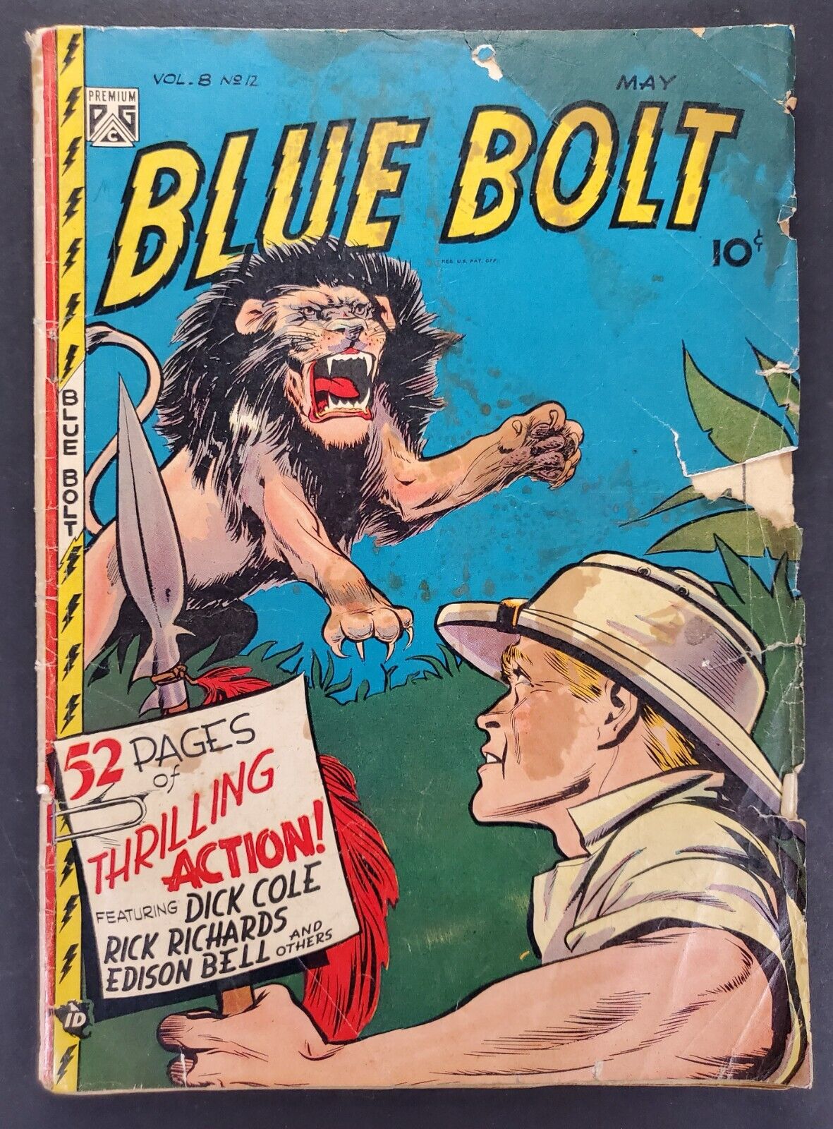Blue Bolt Vol. 8 #12 Novelty Press Golden Age Comic 1948