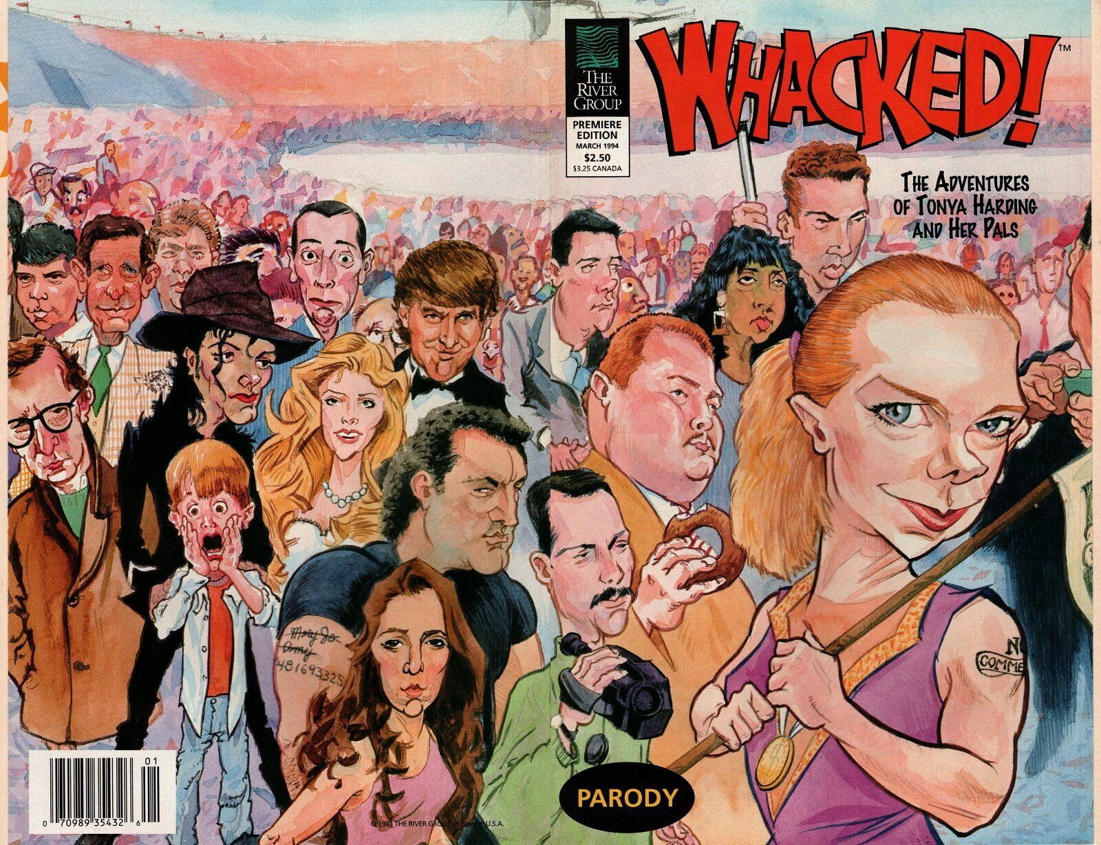 Whacked?: The Adventures of Tonya Harding #1 Newsstand (1994) River Group