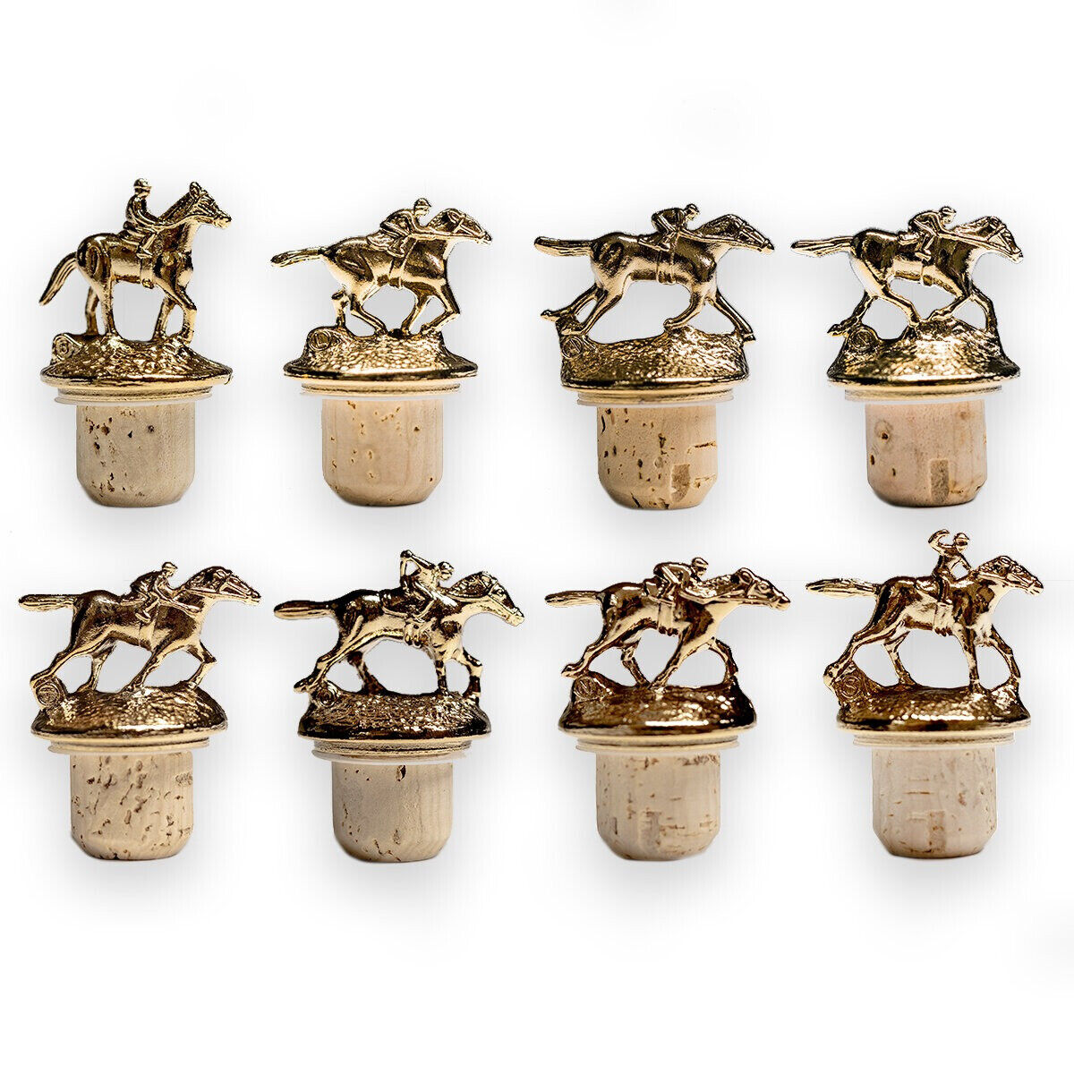 Limited Edition - Blanton's Bourbon Complete Set of 8 Gold Stoppers