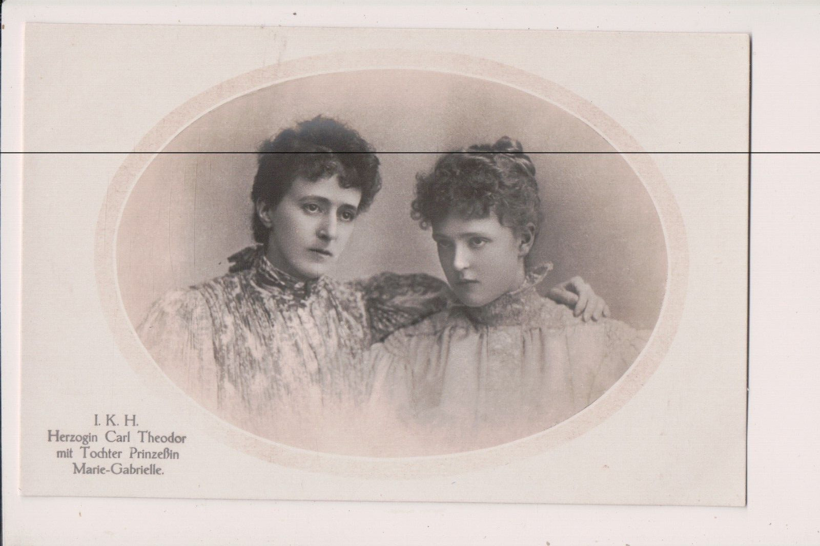 Vintage Postcard Duchess Marie Gabrielle in Bavaria & Mother Duchess Maria José