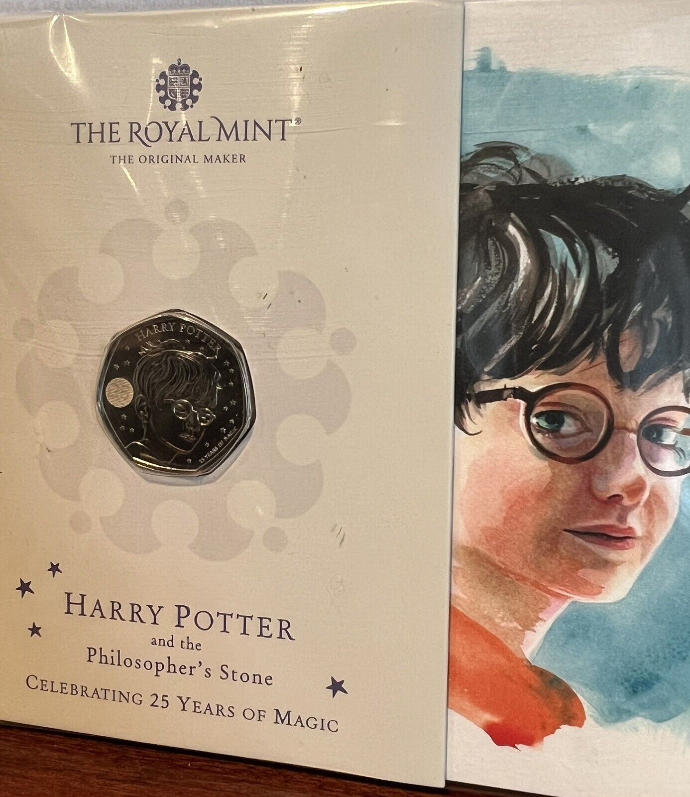 2022 UK Harry Potter Coin BU - 25 Yrs of Magic Commemorative 50p Coin #1 of 4
