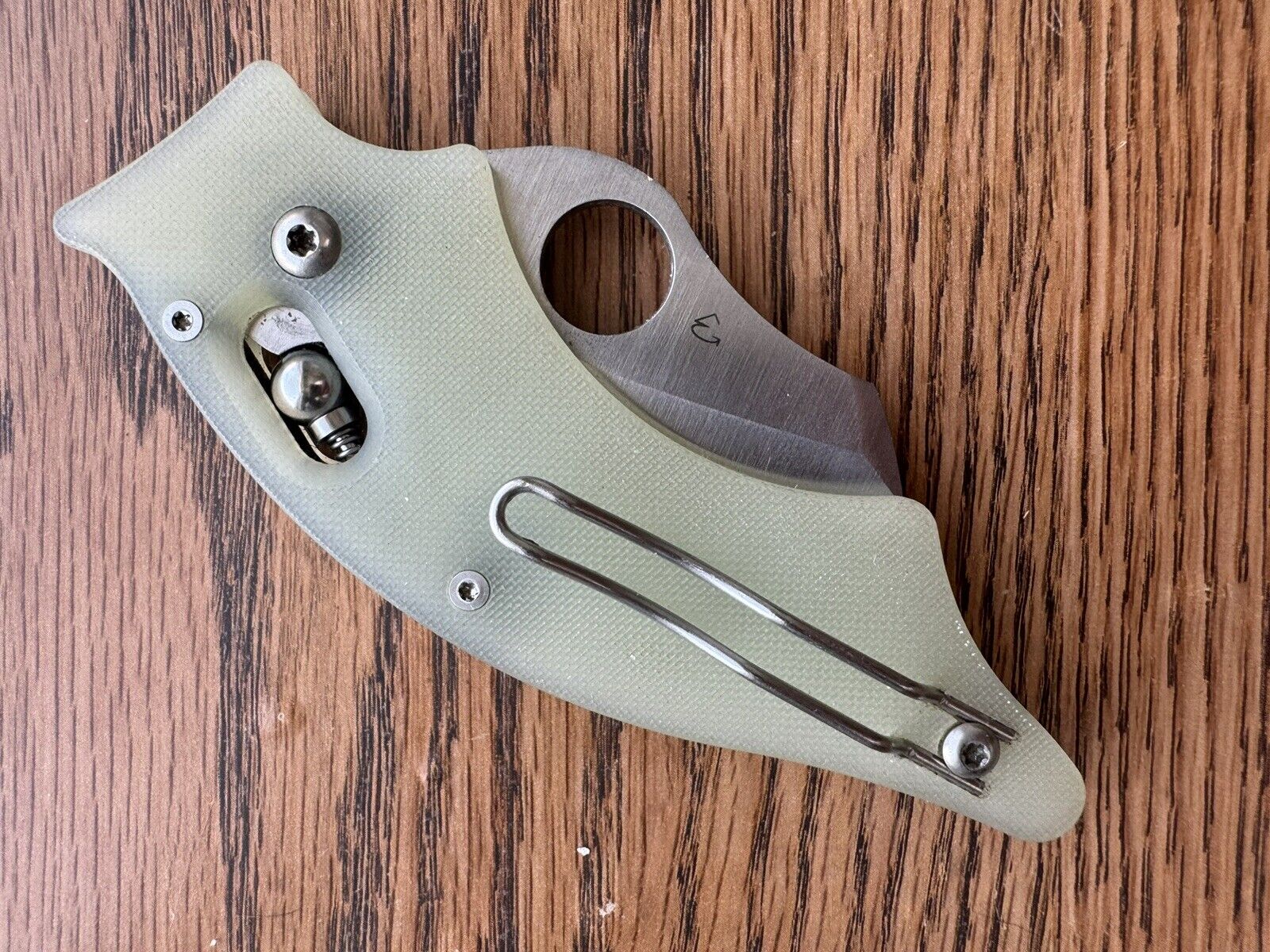 Spyderco Dodo Natural Jade G10 M4 Knife C80GM4S Discontinued Exclusive