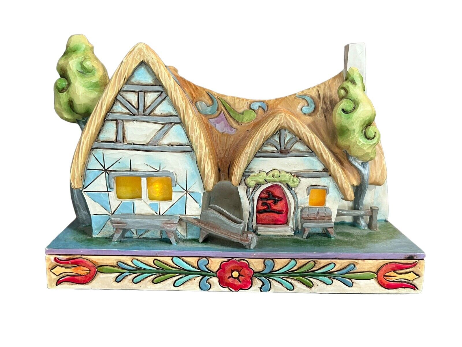 Rare Jim Shore Disney Showcase Collection “Enchanted Cottage” Snow White