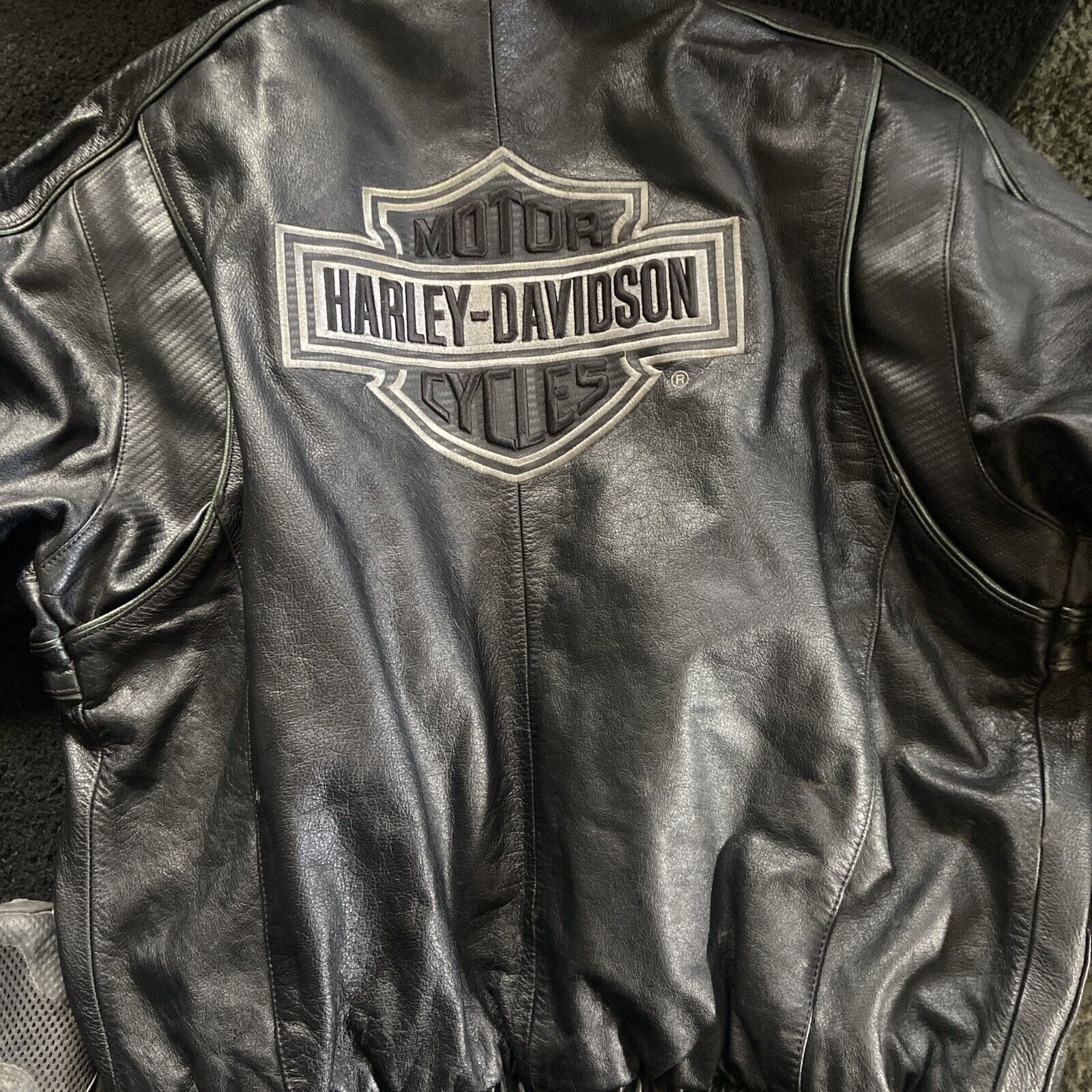 Medium Harley Davison Genuine Leather Motorcycle jacket
