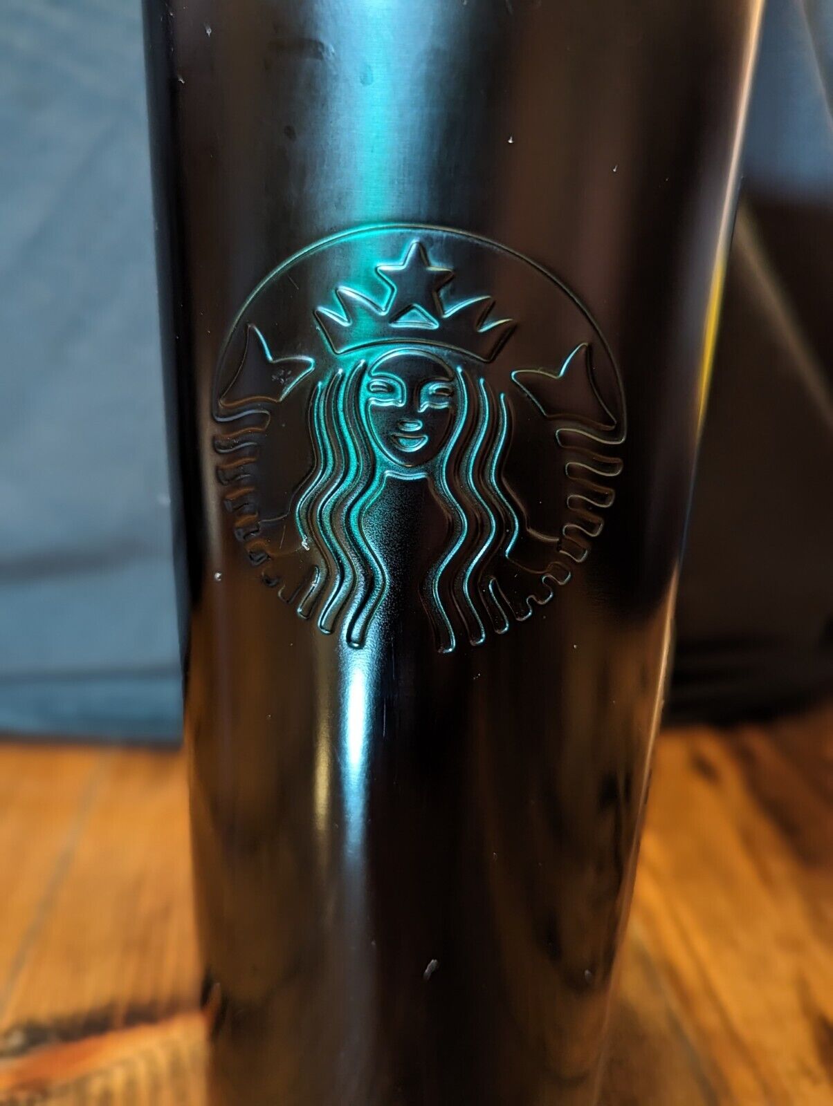 Starbucks 2020 Limited Edition Christmas Black Green Metal Tumbler Cup