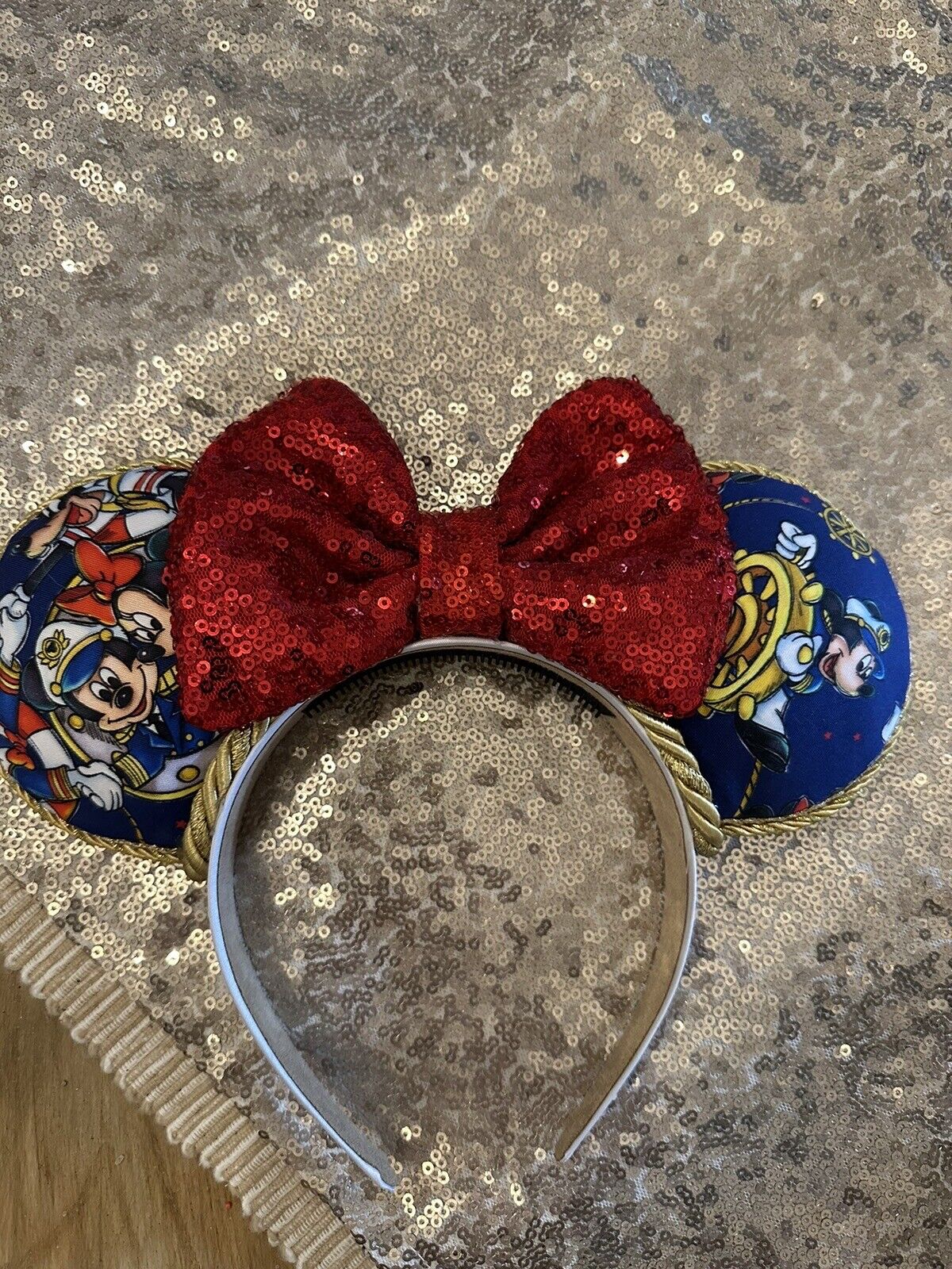 Custom Disney Cruise Ship Fabric Mouse Ears