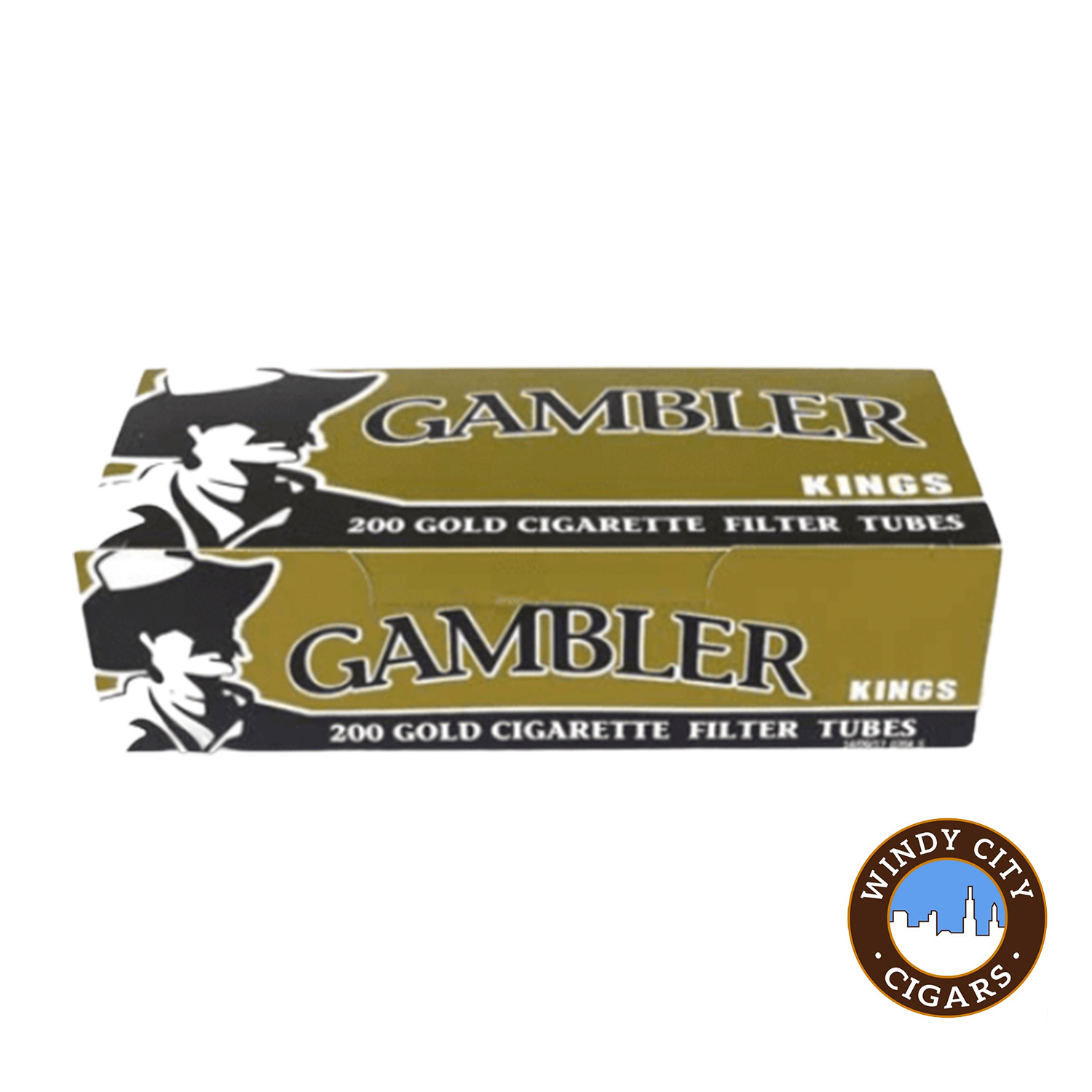 Gambler Gold King Cigarette 200ct Tubes - 5 Boxes