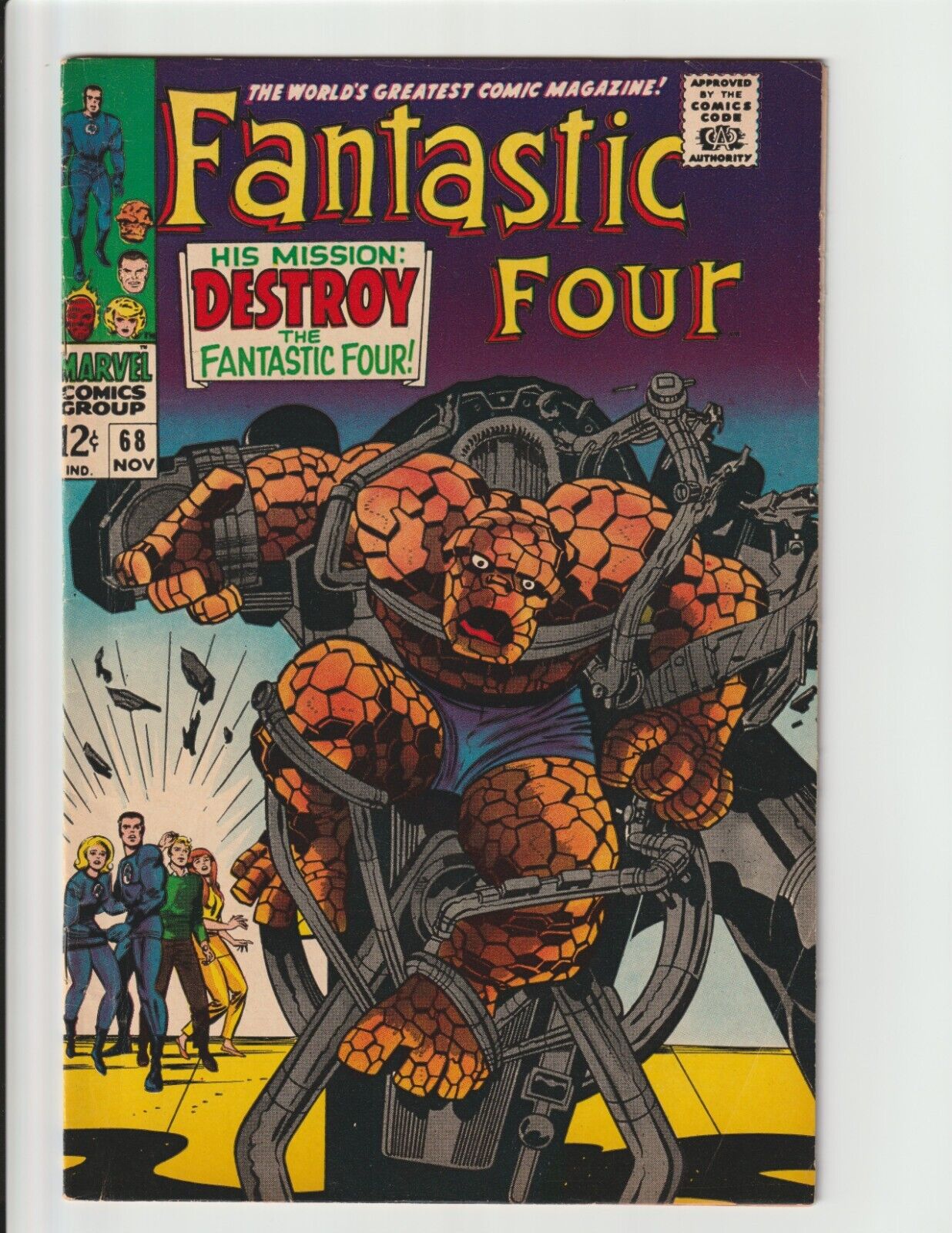 FANTASTIC FOUR #68 (1967) VF- Jack Kirby + Stan Lee