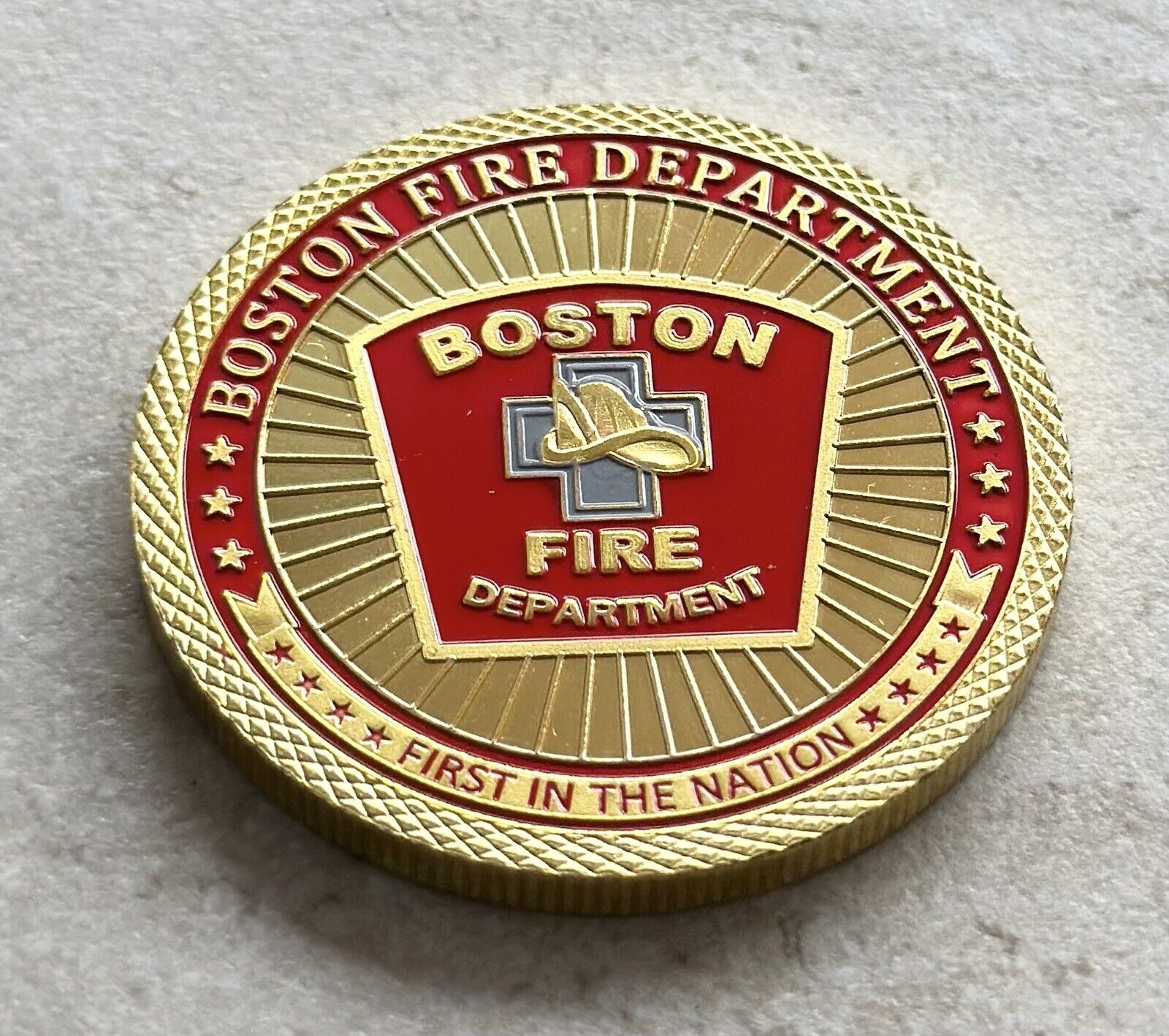 BOSTON Fire Dept. Challenge Coin 