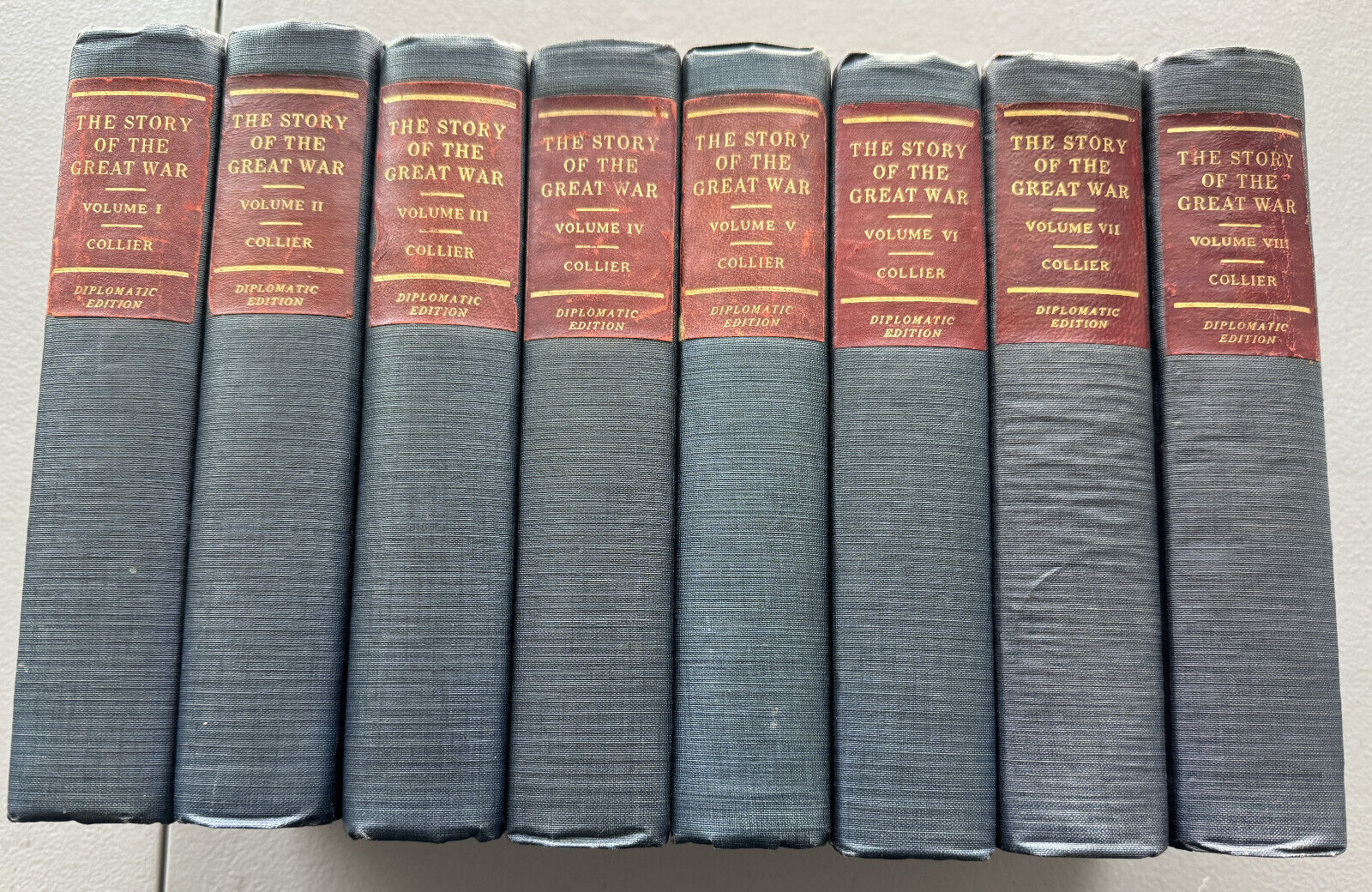 The Story of the Great War, Collier Diplomatic Edition, 8 Volume Set