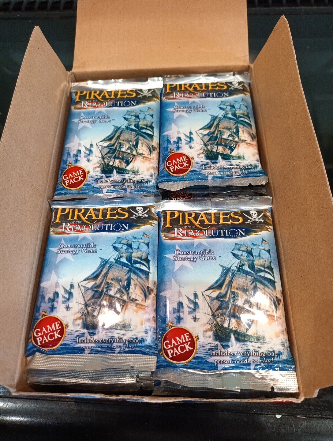 WIZKIDS PIRATES : PIRATES OF THE REVOLUTION 36 BOOSTER PACKS NEW