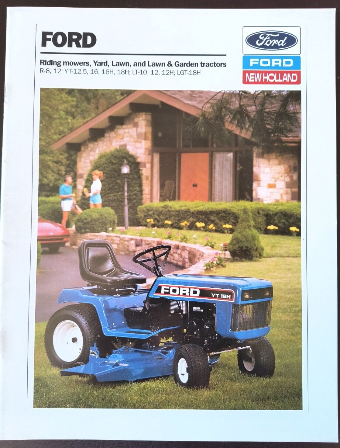 1990s Ford New Holland Lawn Tractors Sales Brochure  Advertising Catalog Mower