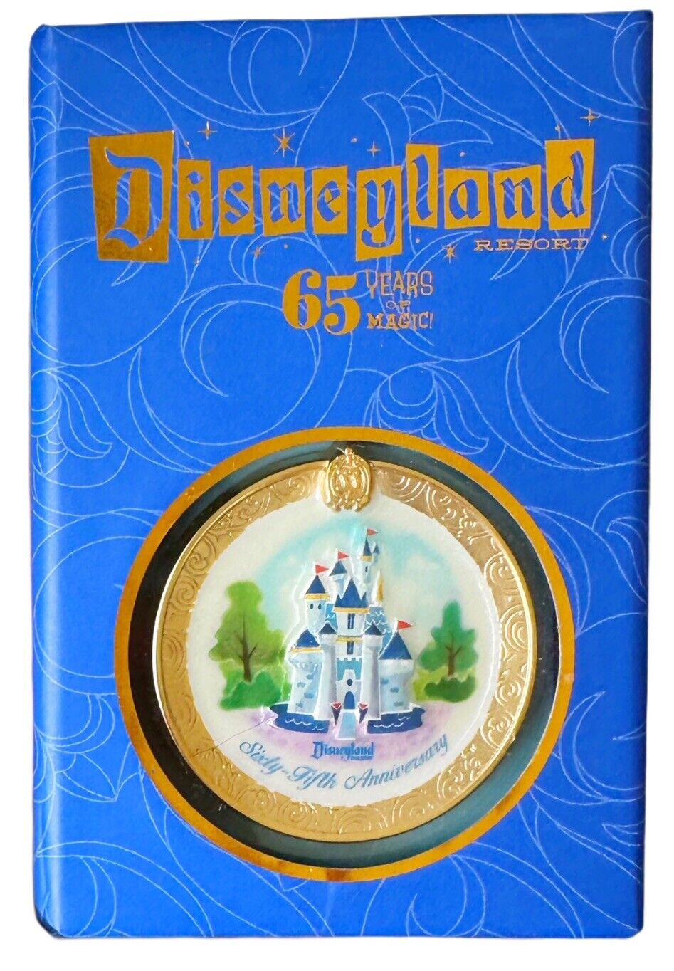 Disney Club 33 Pin 65th Anniversary Charger Plate Sleeping Beauty Castle Pin