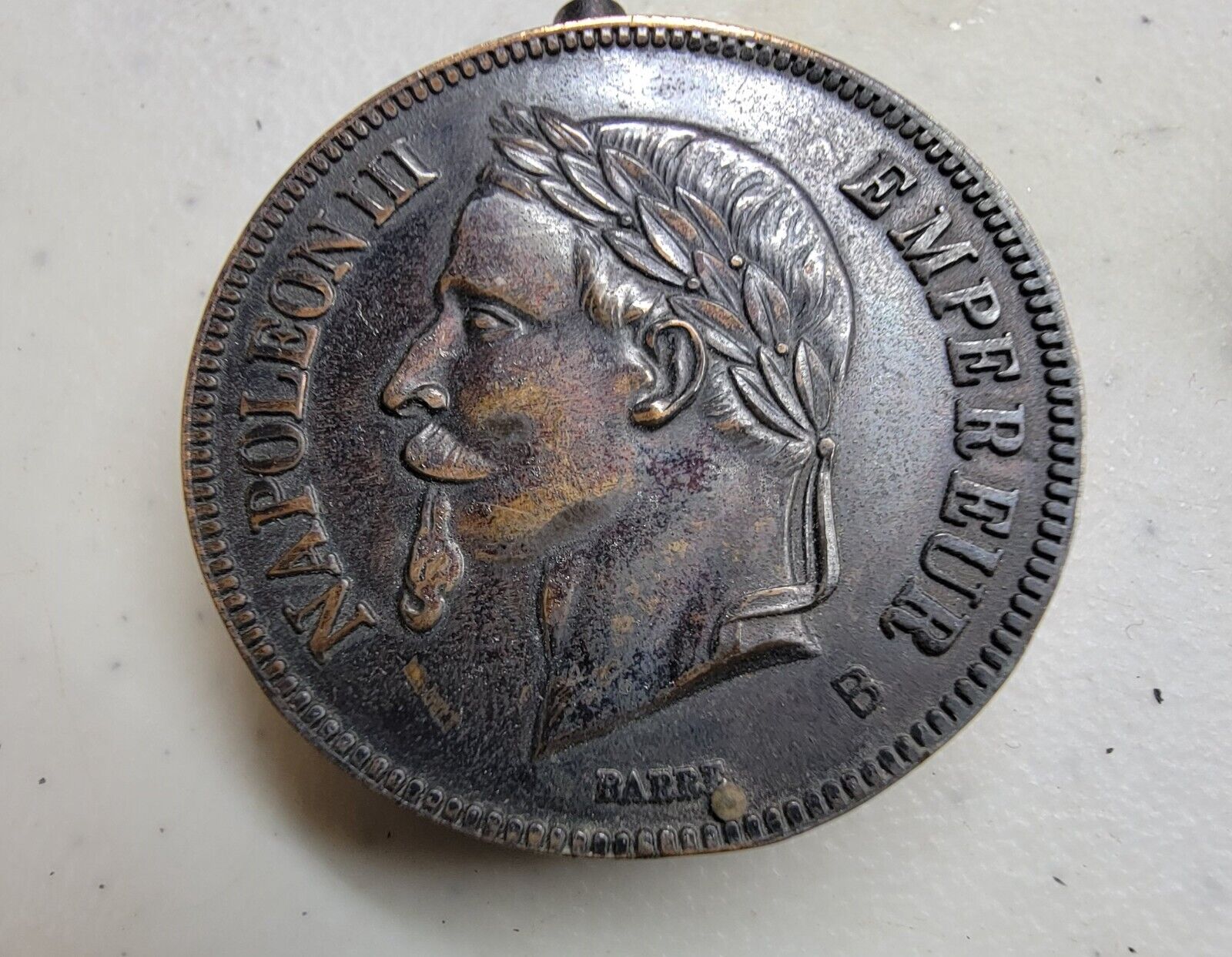 Napoleon III Empereur Coin Lighter 1870 \