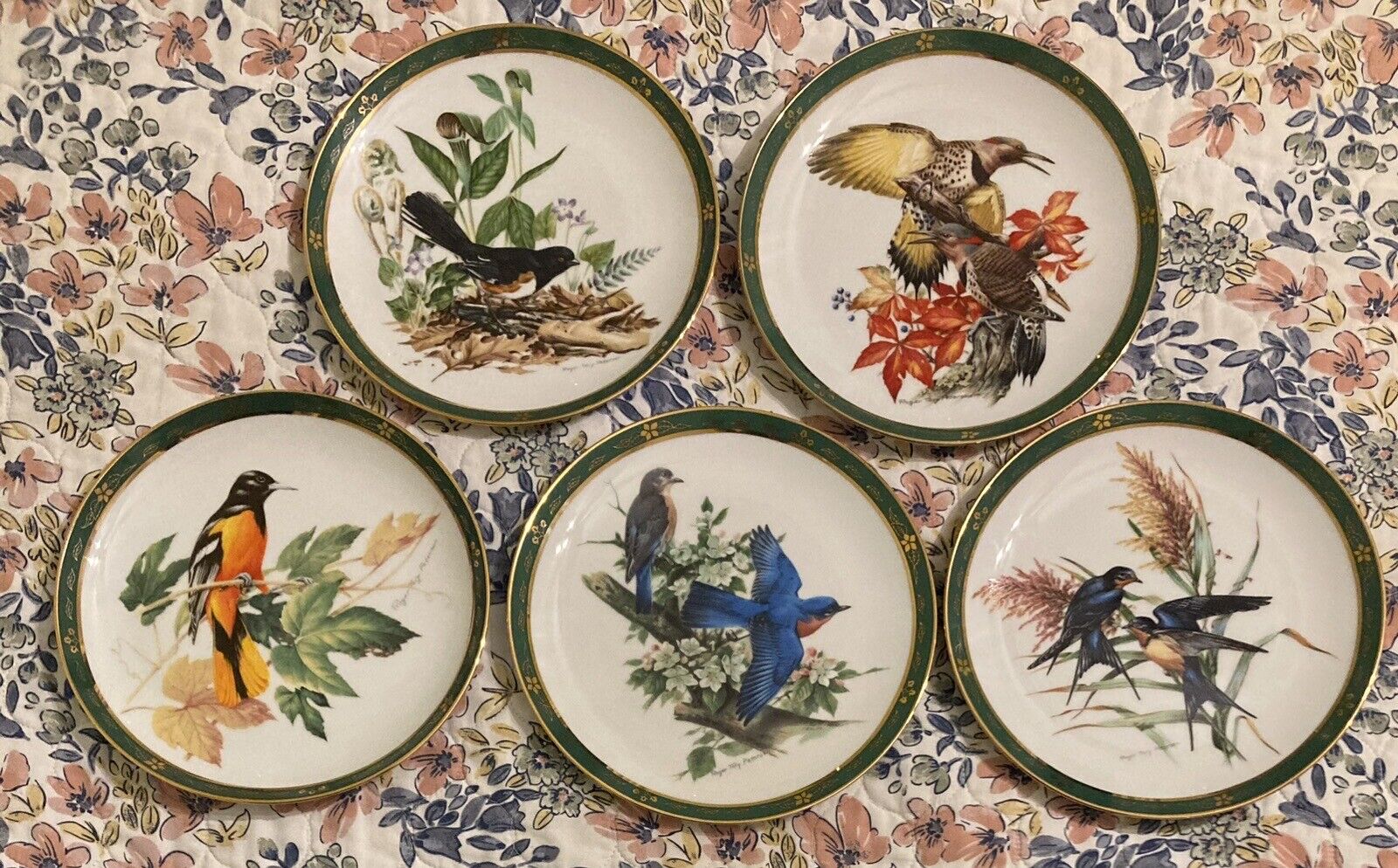 The Danbury Mint - The Songbirds of Roger Tory Peterson Plate Collection (1990)
