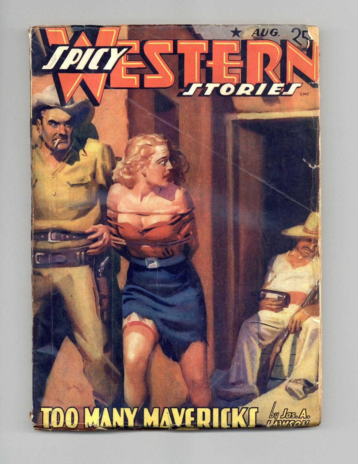 Spicy Western Stories Pulp Aug 1941 Vol. 8 #1 GD+ 2.5