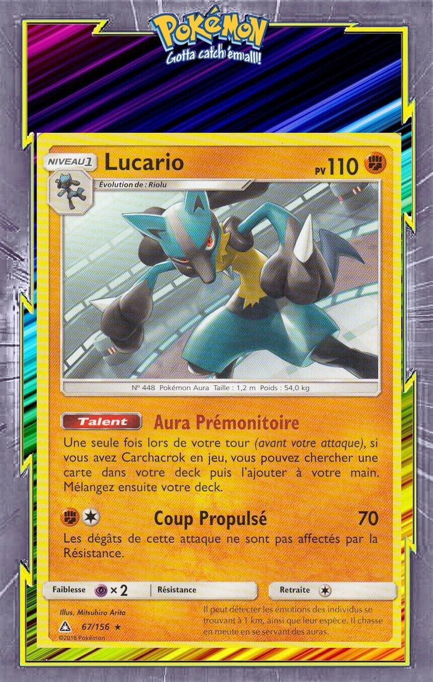 Lucario - SL05:Ultra Prisme - 67/156 - French Pokemon Card