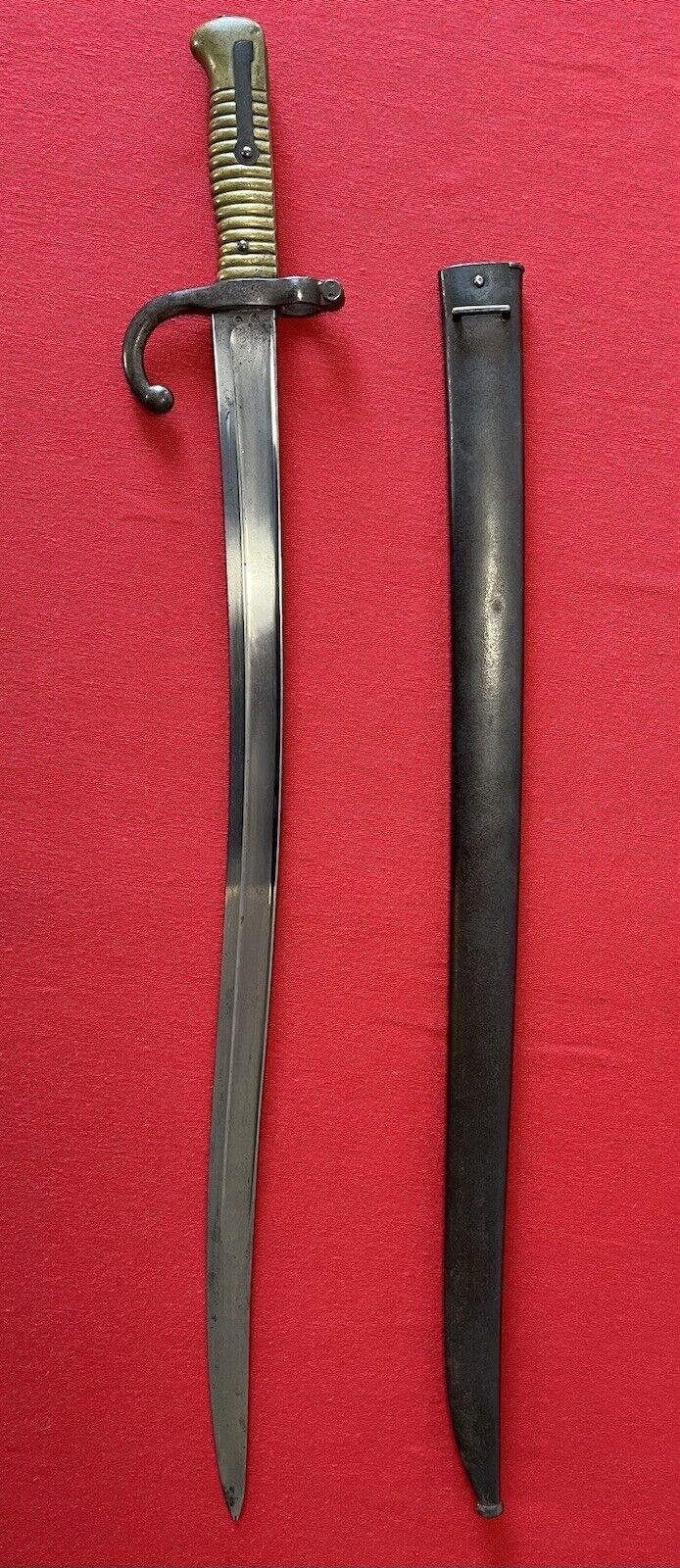 Antique French M1866 Chassepot Bayonet Yataghan Blade St Etienne 1867 Hallmarked