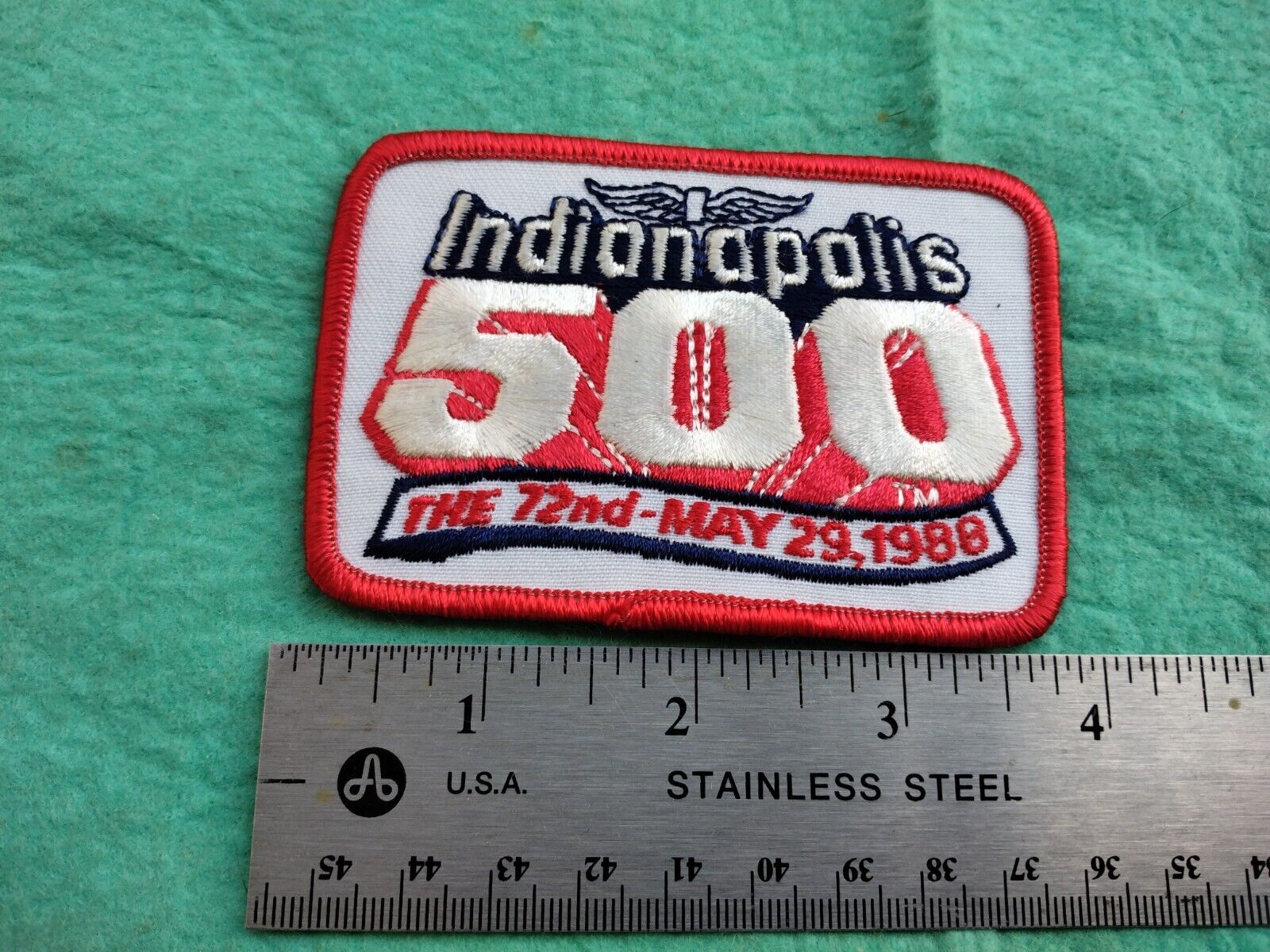 Vintage Indianapolis 500 72 ND May 29 1988 Racing Patch