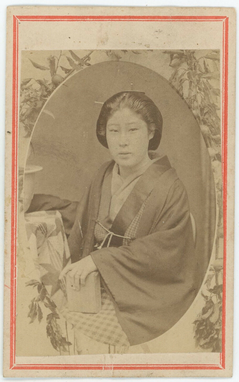 CDV circa 1865. Portrait of a Japanese Woman. Japan. Japan.