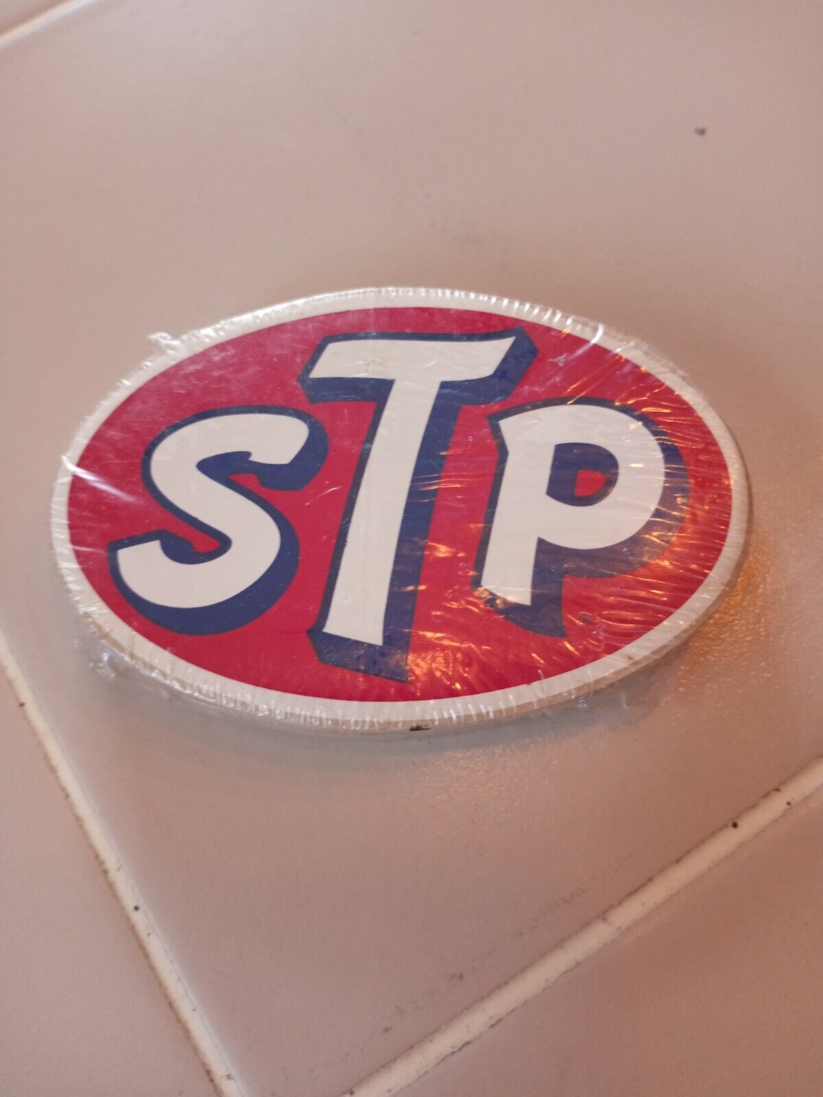 Vintage Original 1967 Pack Of STP Racing Stickers Decals Red Advertising Oil stp