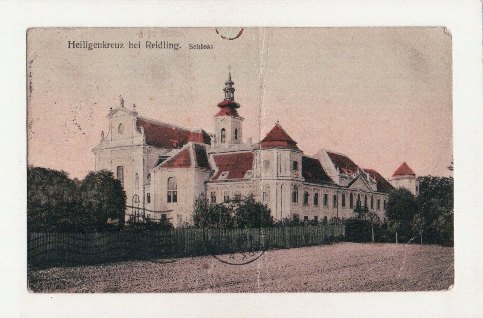 1907 Heiligenkreuz Schlose Austria Cistercian Monastery Catholic Church Postcard