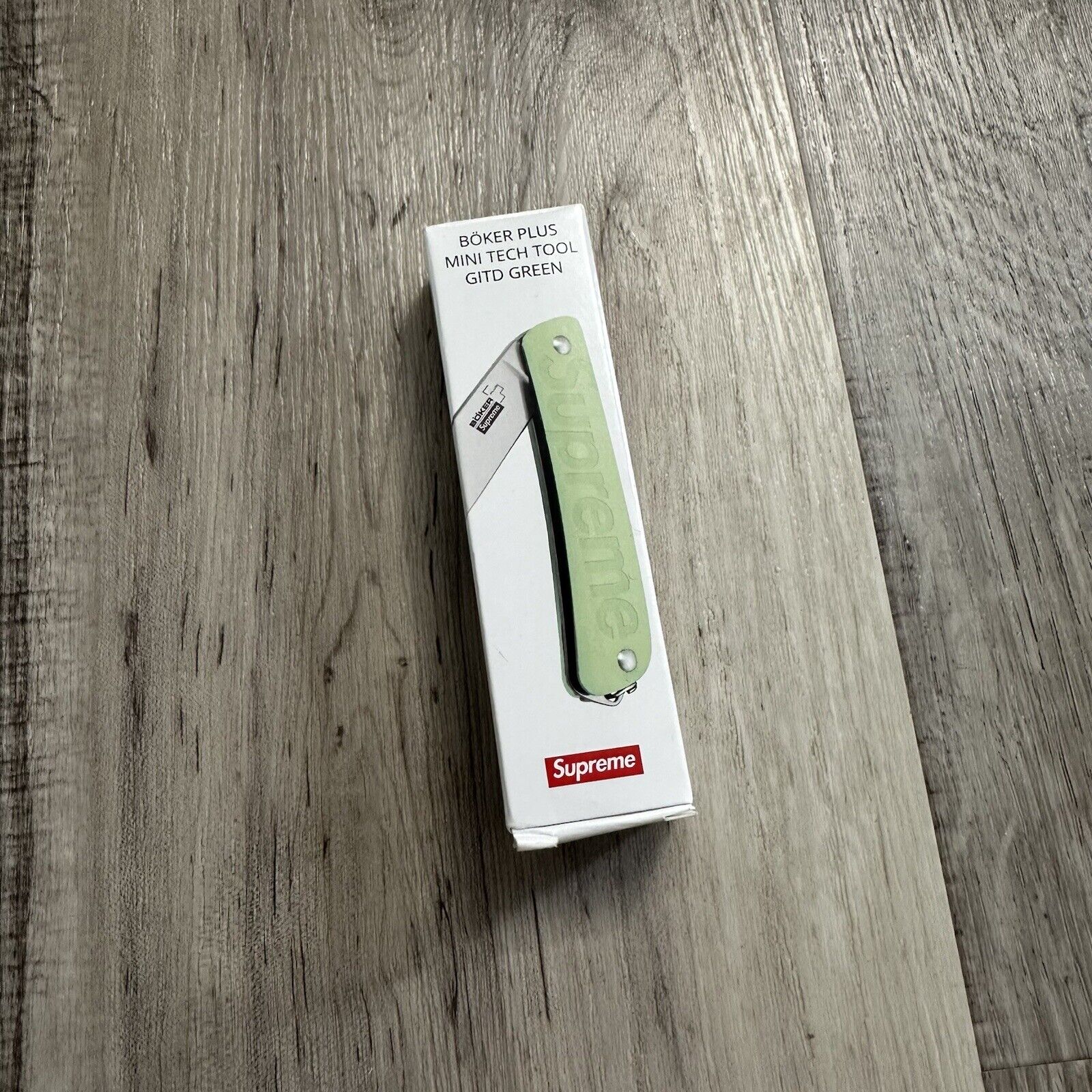 Supreme x Böker Plus Mini Tech Tool Glow-In-The-Dark Green - Brand New