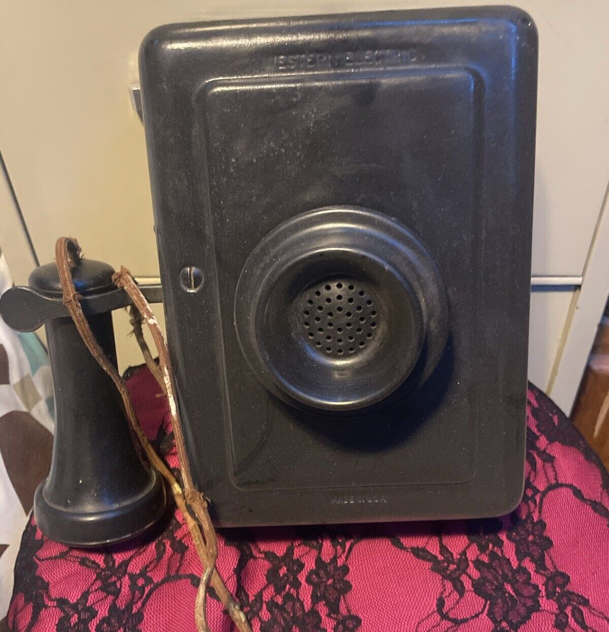 antique western electric wall phone vintage