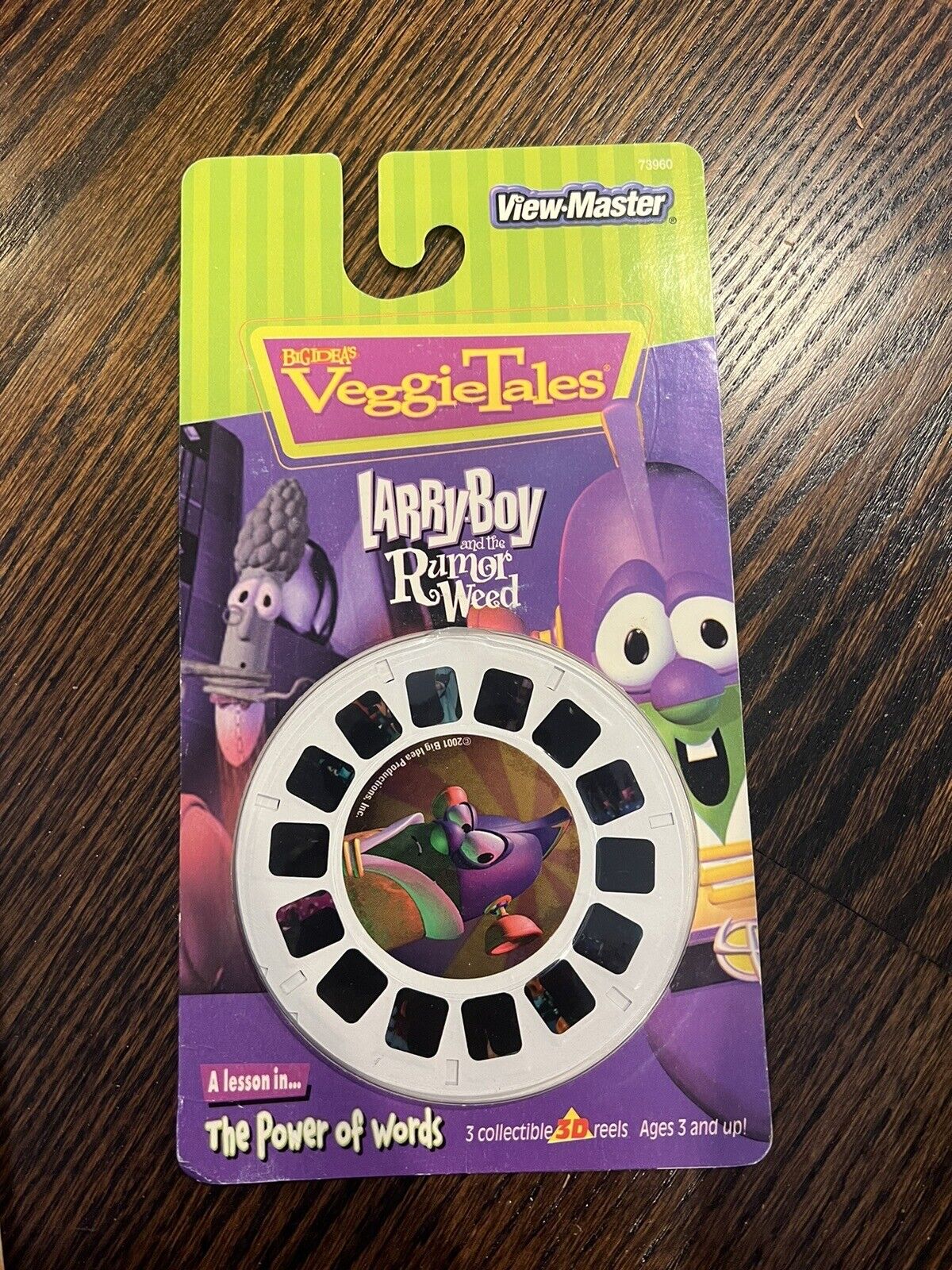 Veggie Tales Larry Boy and the Rumor Weed 3d View-Master 3 Reel Packet SEALED 