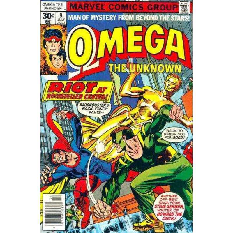 Omega the Unknown (1976 series) #9 in Very Fine condition. Marvel comics [q;