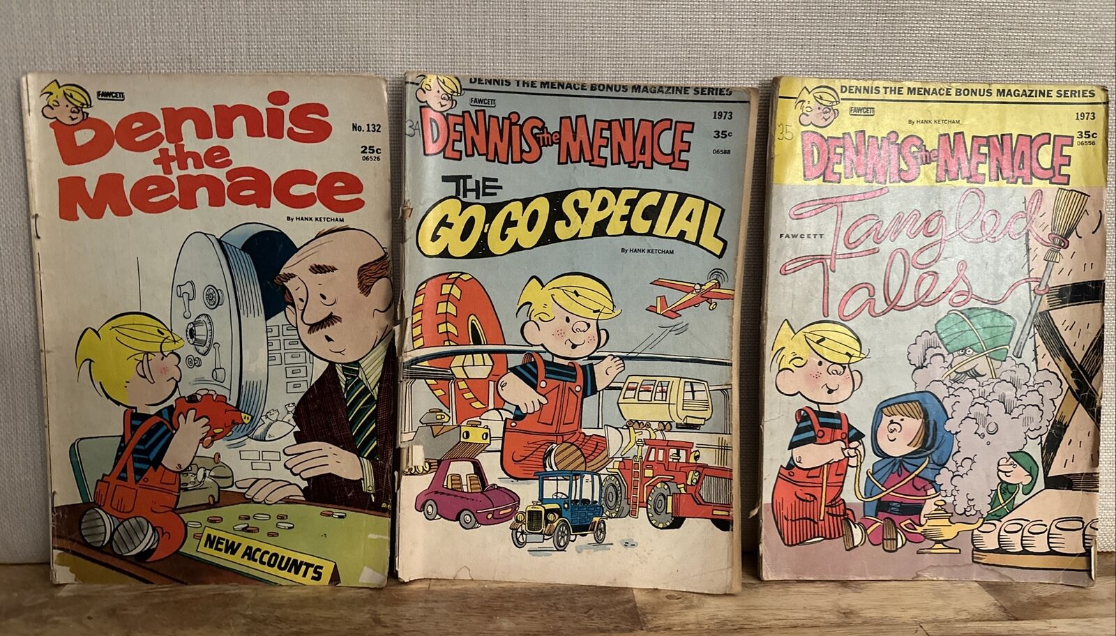 1970’s Dennis The Menace Comic Book Lot Of 3 Go Go Special Tangled Tales 