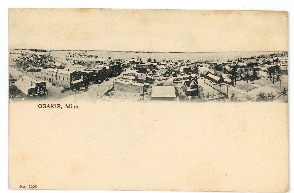 Antique Osakis Minnesota MN Postcard Lot: Nice William Lenz Group - 1907-09