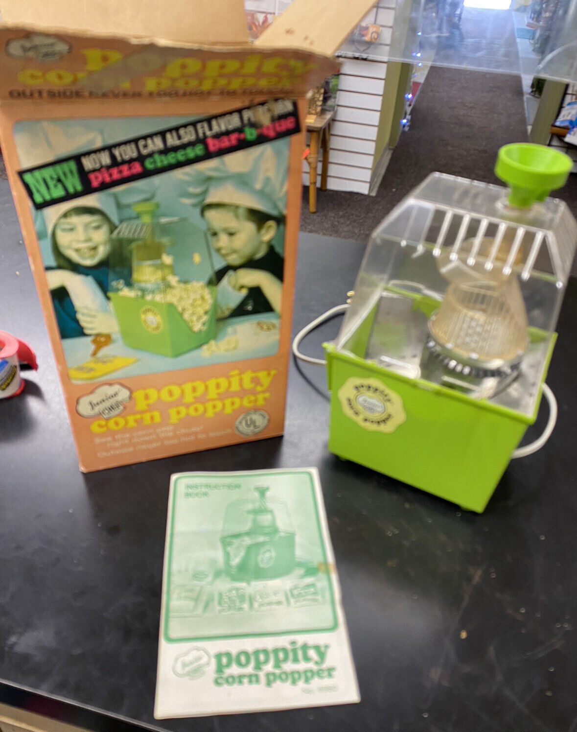 Vintage 1960s Argo Junior Chef Poppity Corn Popper #6980 Box, Popper & Manual
